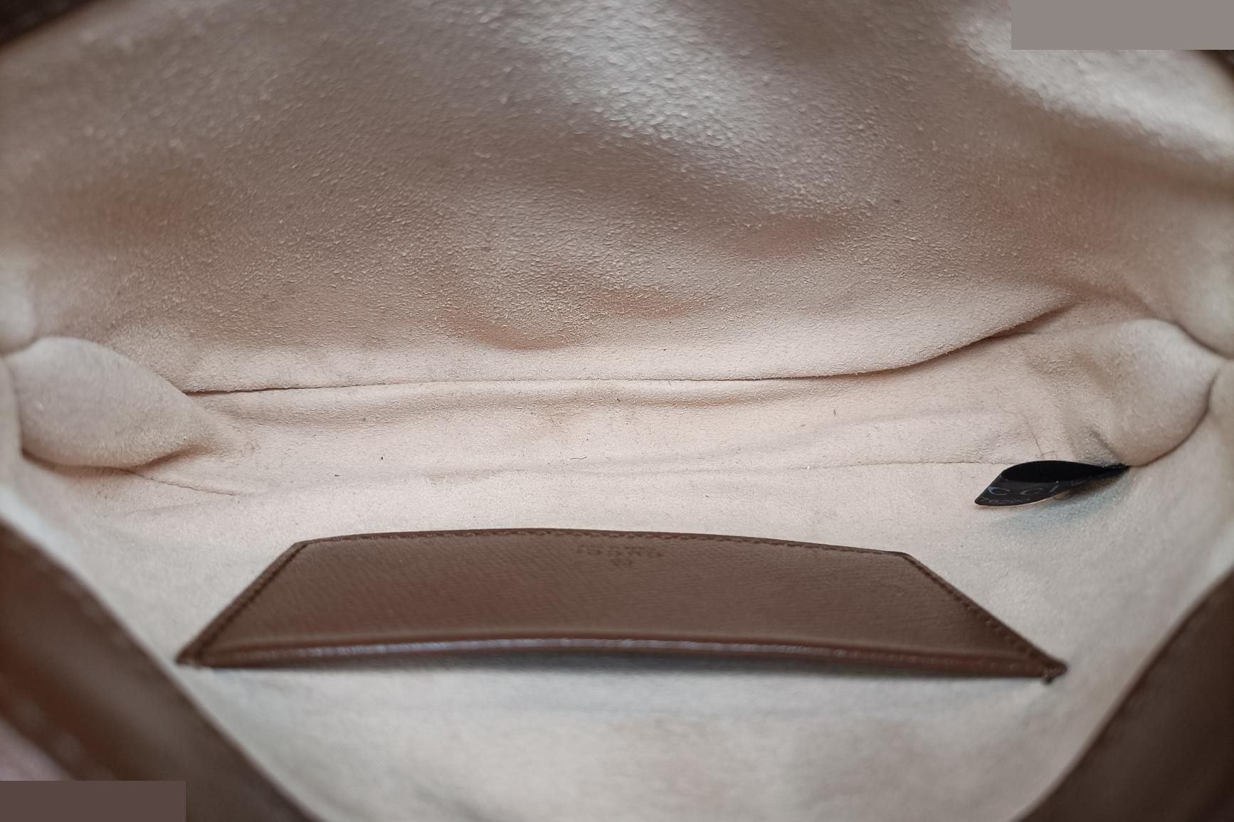 Jackie 1961 GG Supreme PVC Coated Canvas x Leather Bra — view 6