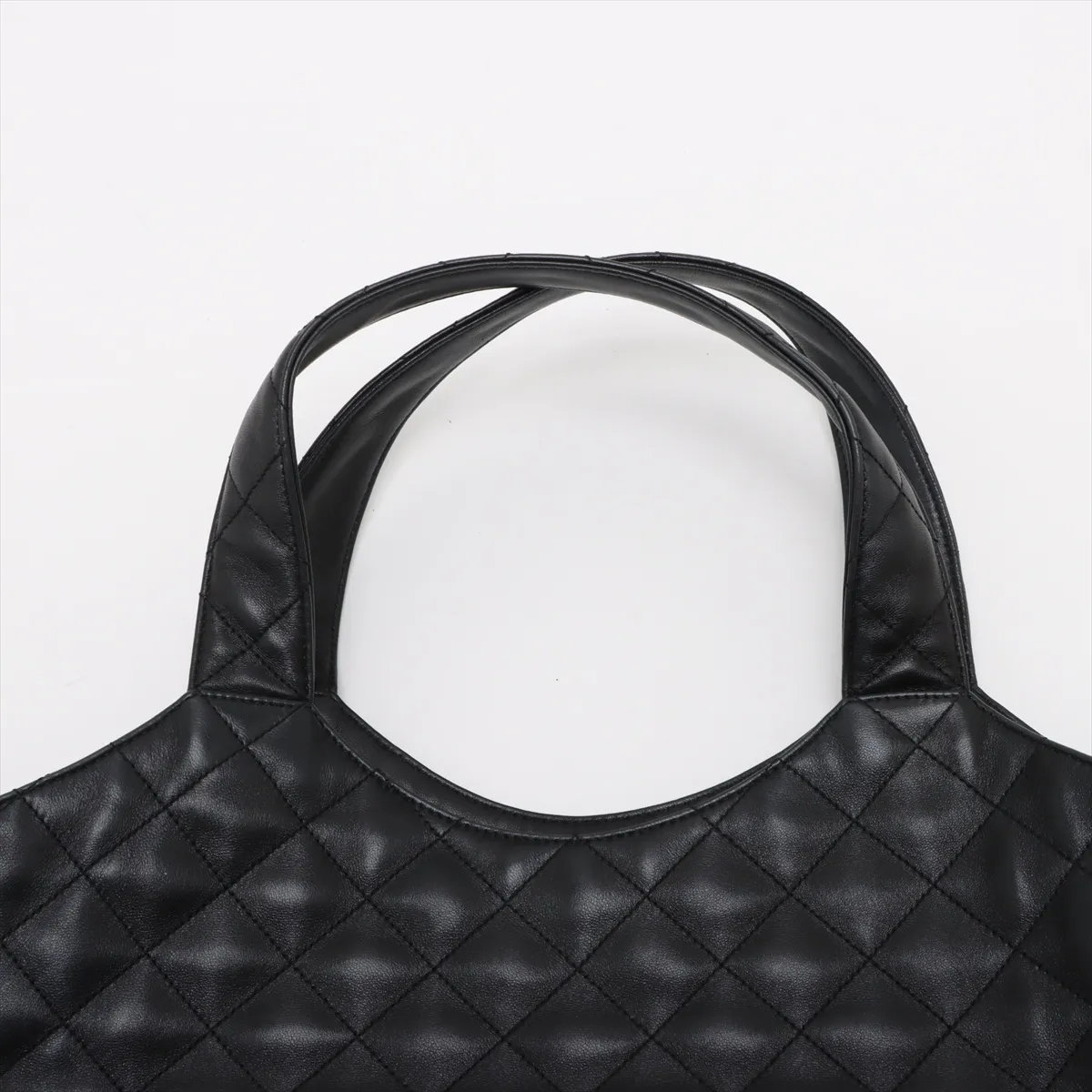 Icare Leather Tote Bag, Black, 698651 — view 6