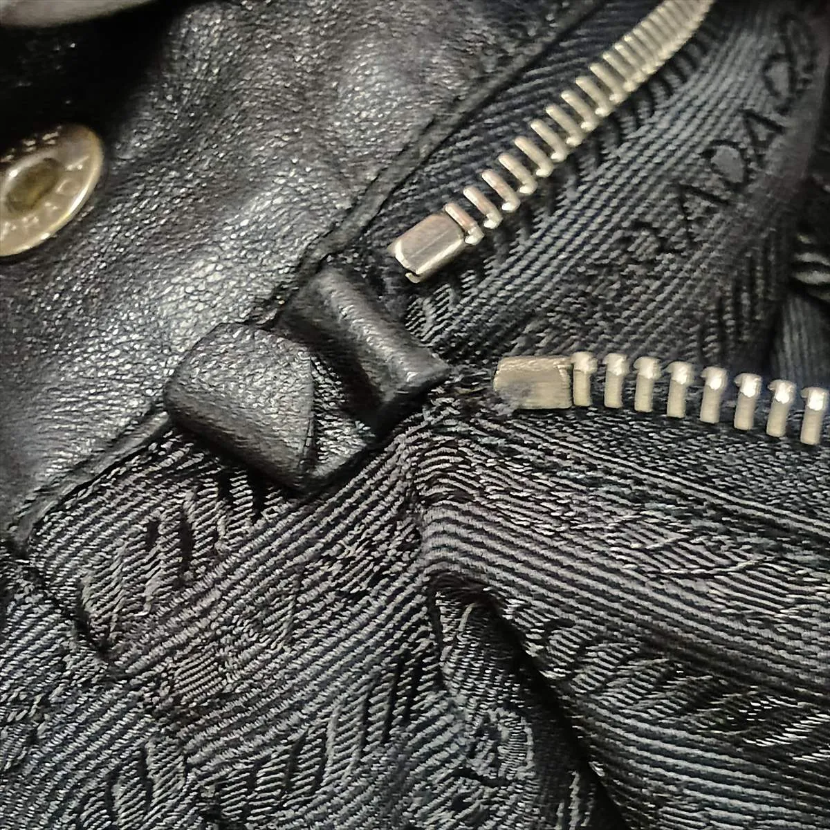 Leather Shoulder Bag, Black — view 12