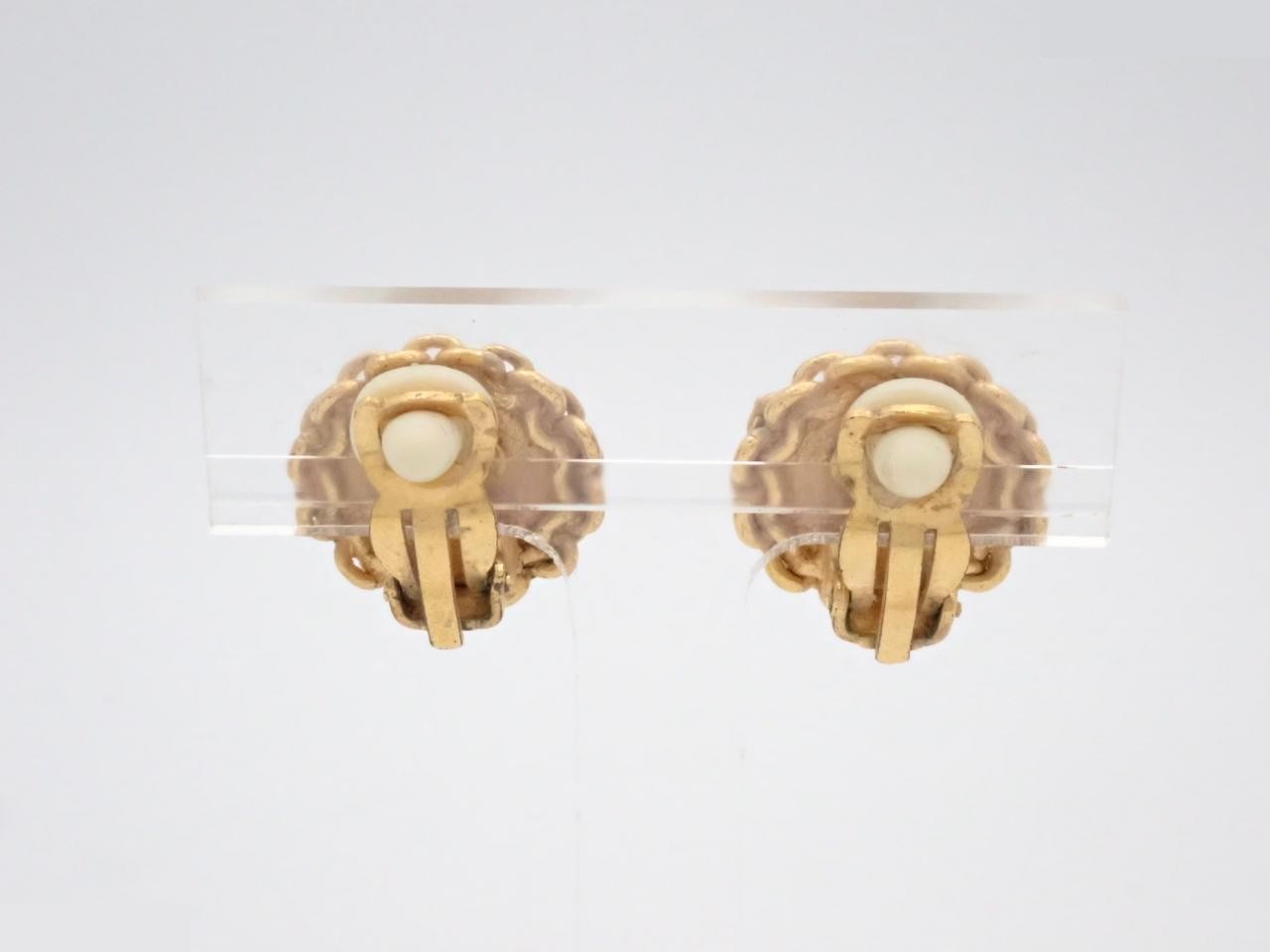 Coco Mark Chain Motif Earrings — view 2