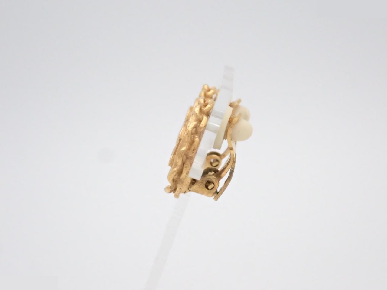 Coco Mark Chain Motif Earrings — view 3