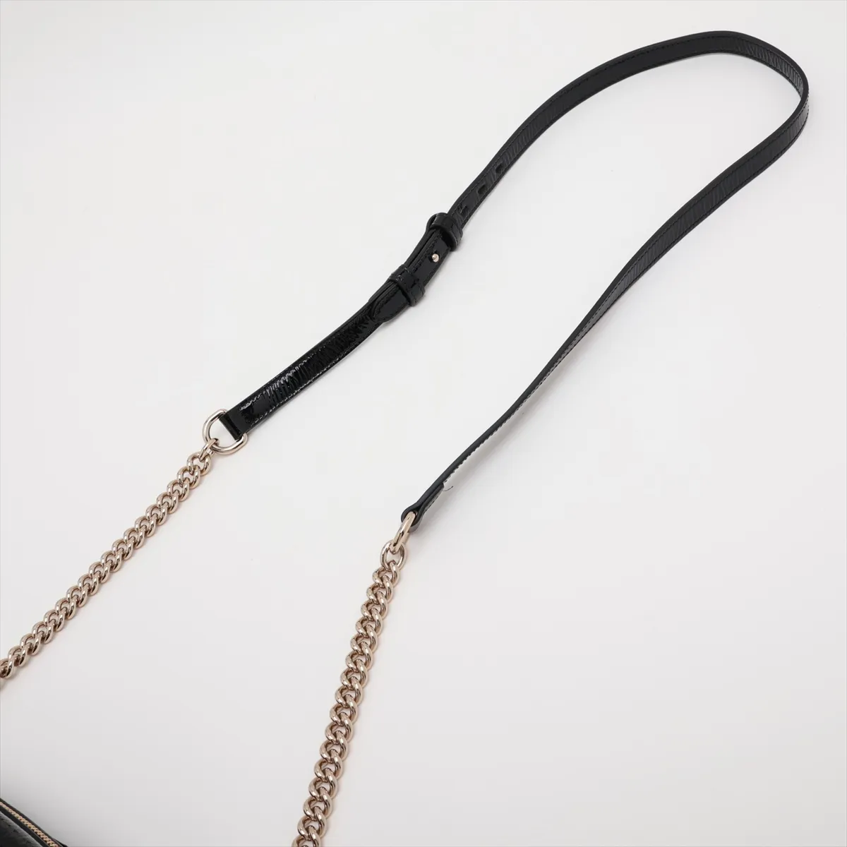 GG Marmont Patent Leather Chain Shoulder Bag, Black 802448 — view 5