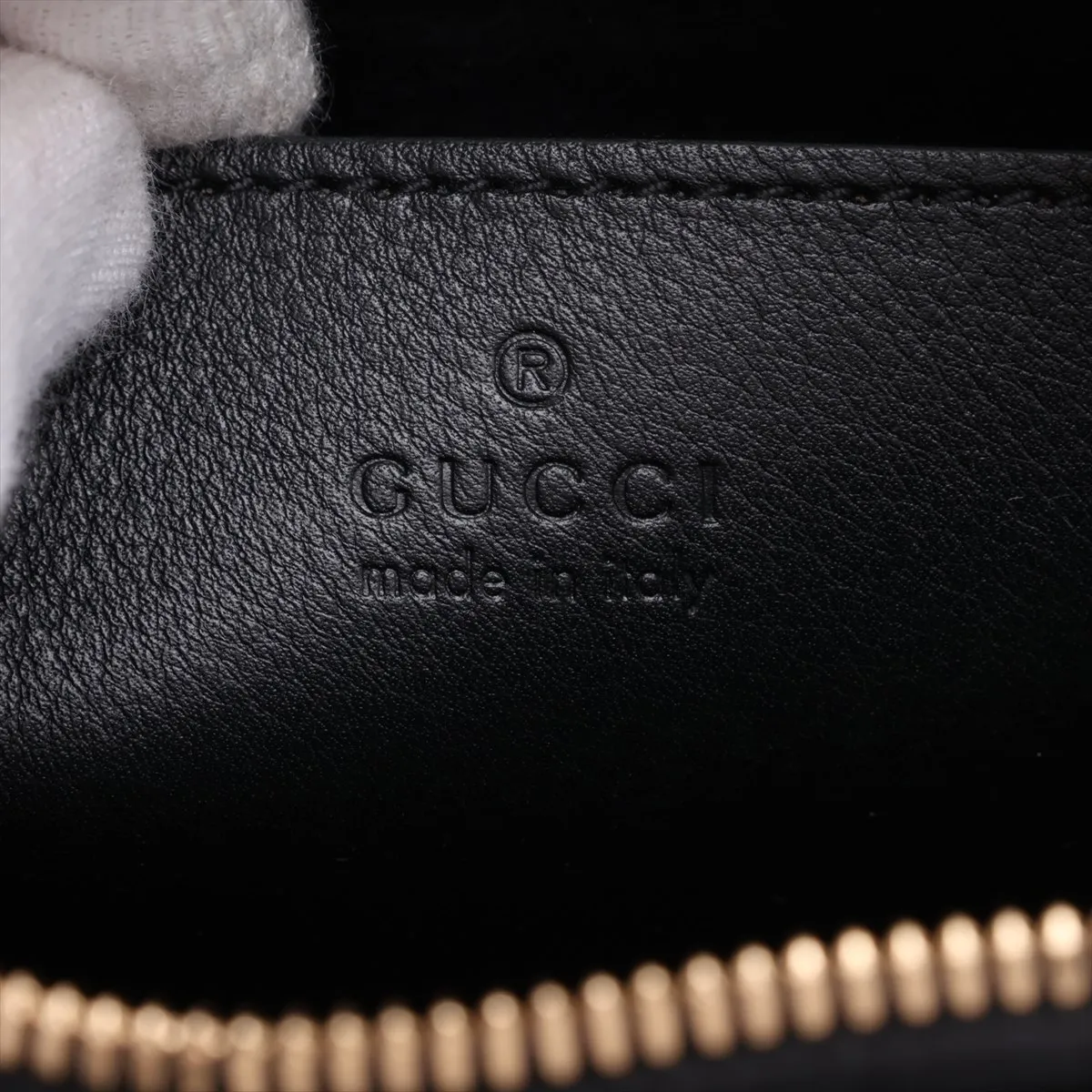 GG Marmont Patent Leather Chain Shoulder Bag, Black 802448 — view 8