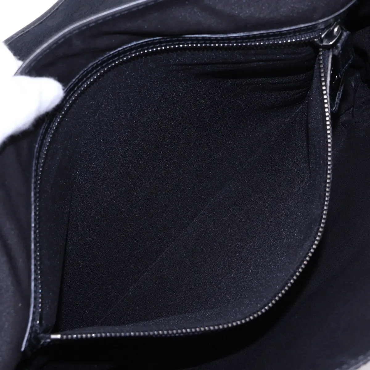 GG Canvas x Leather Shoulder Bag Black 180686 — view 7