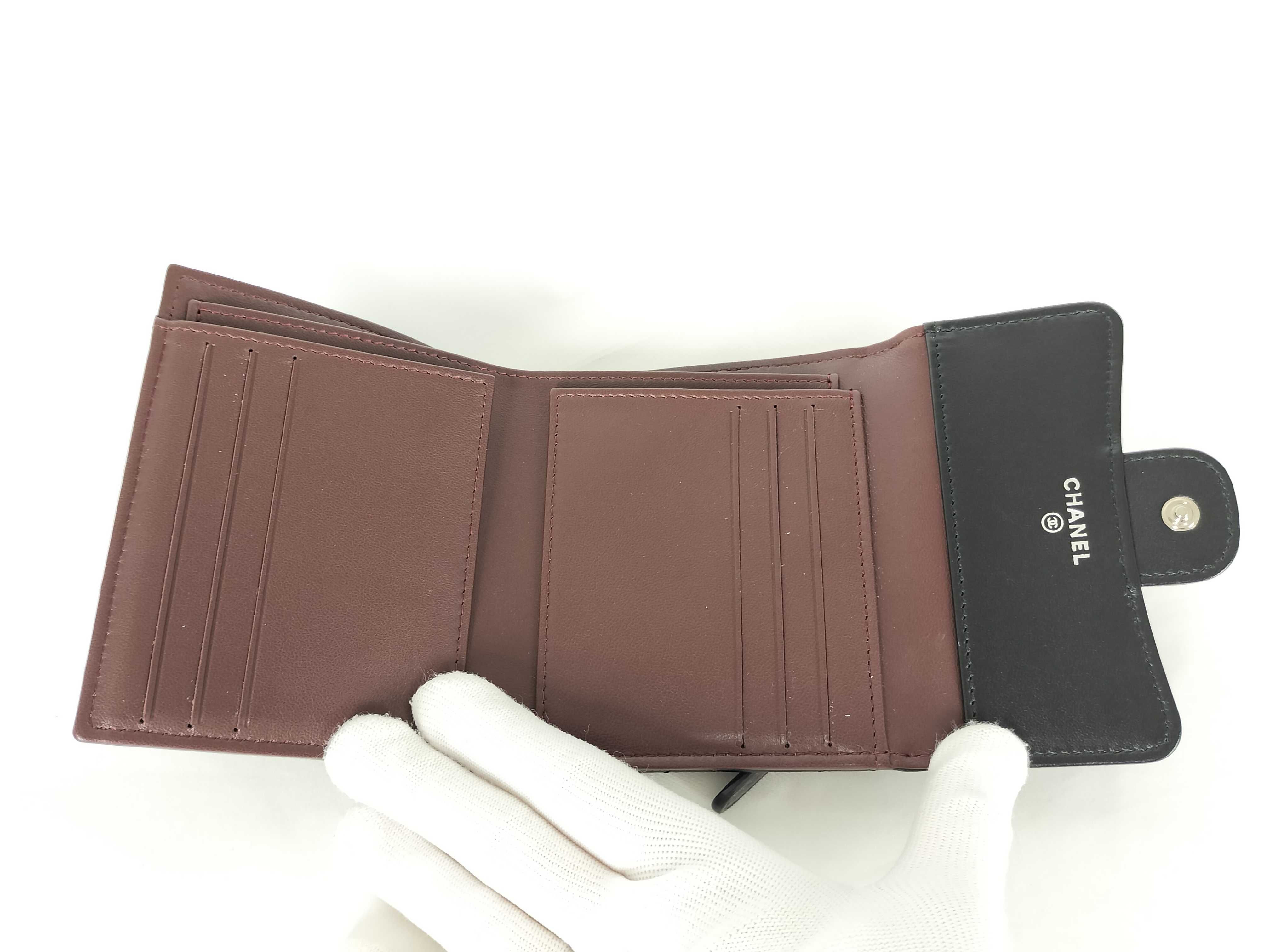 Lambskin Tri-fold Wallet — view 4