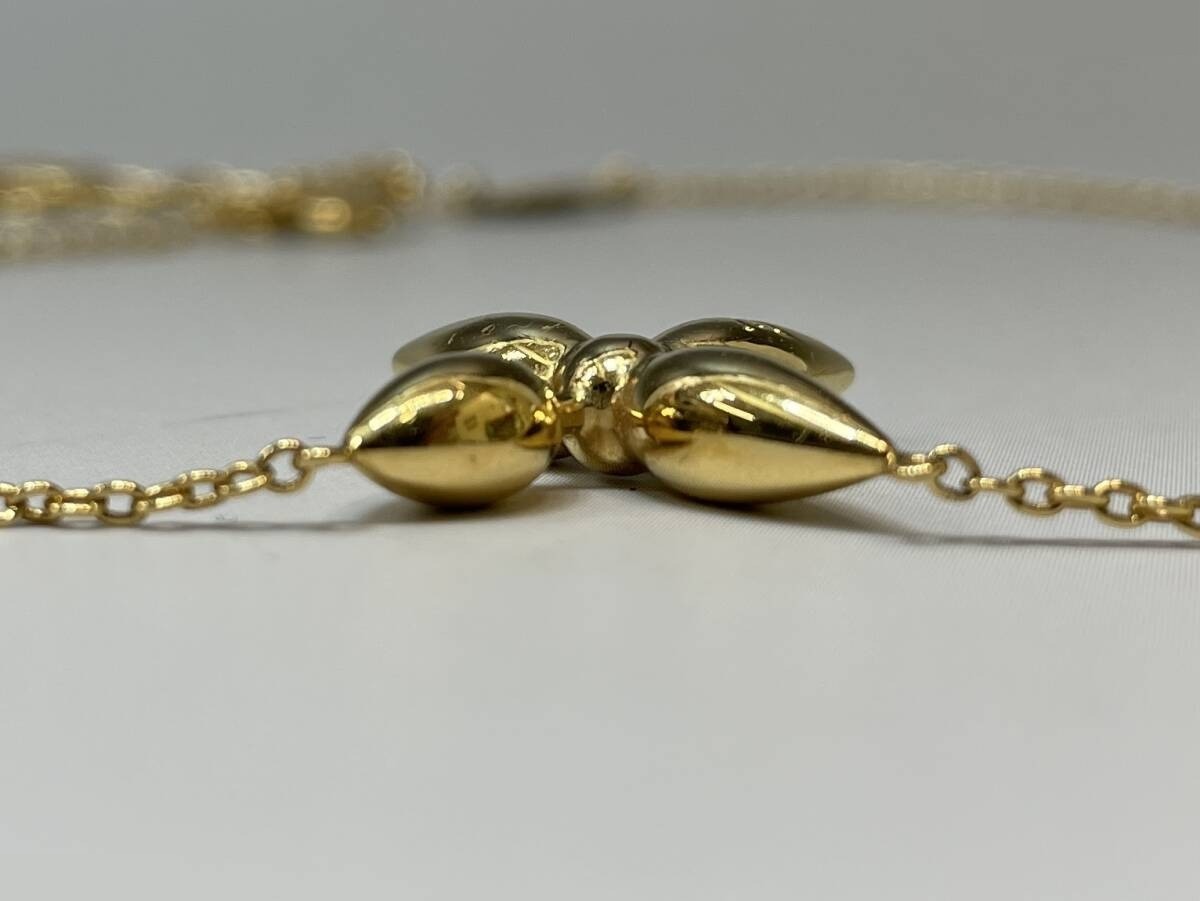 Collier Louisette Flower Charm Necklace, Gold, Weight: 7.14g — view 4