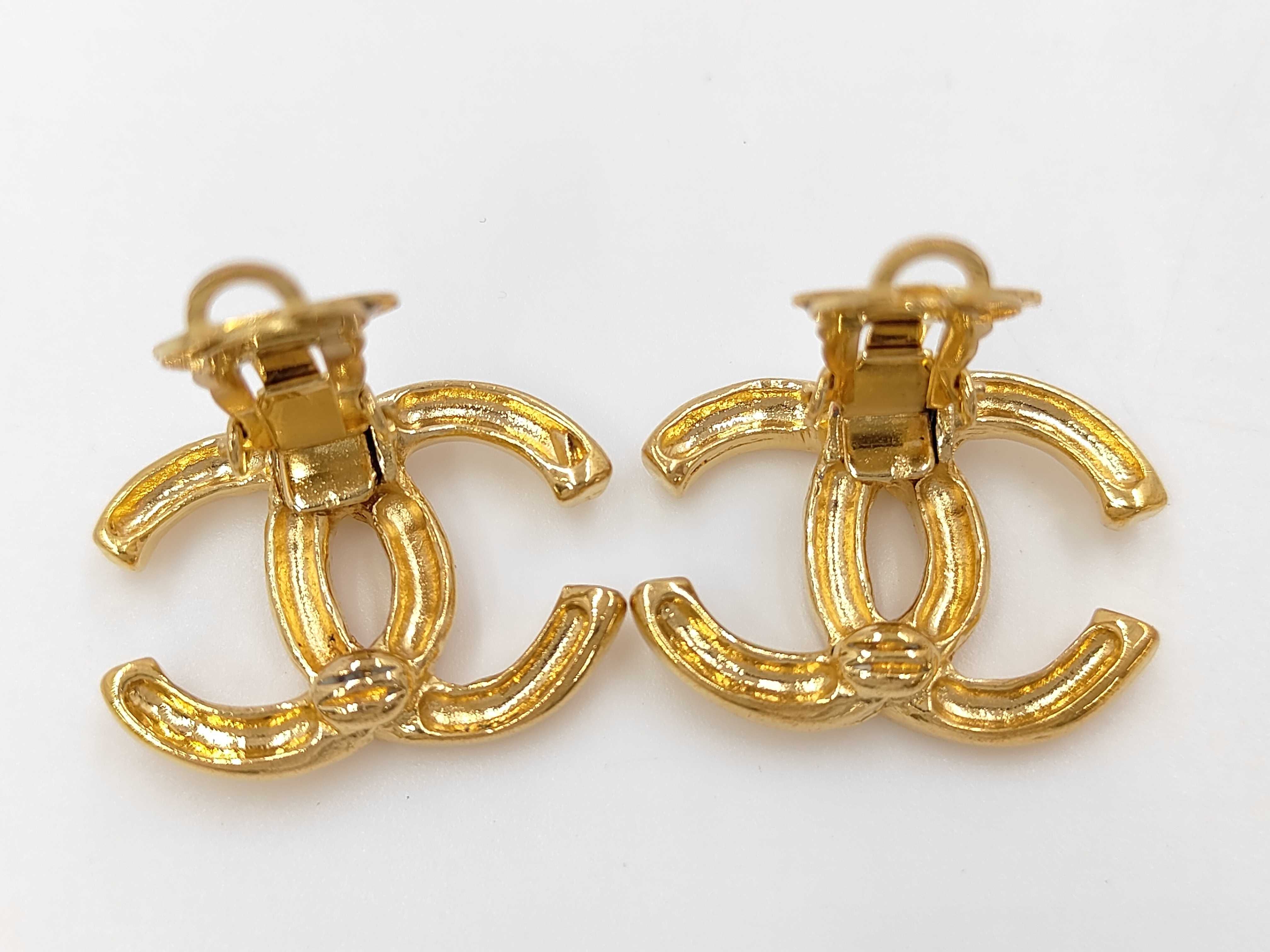 Coco Mark Earrings, Gold, 93P — view 5