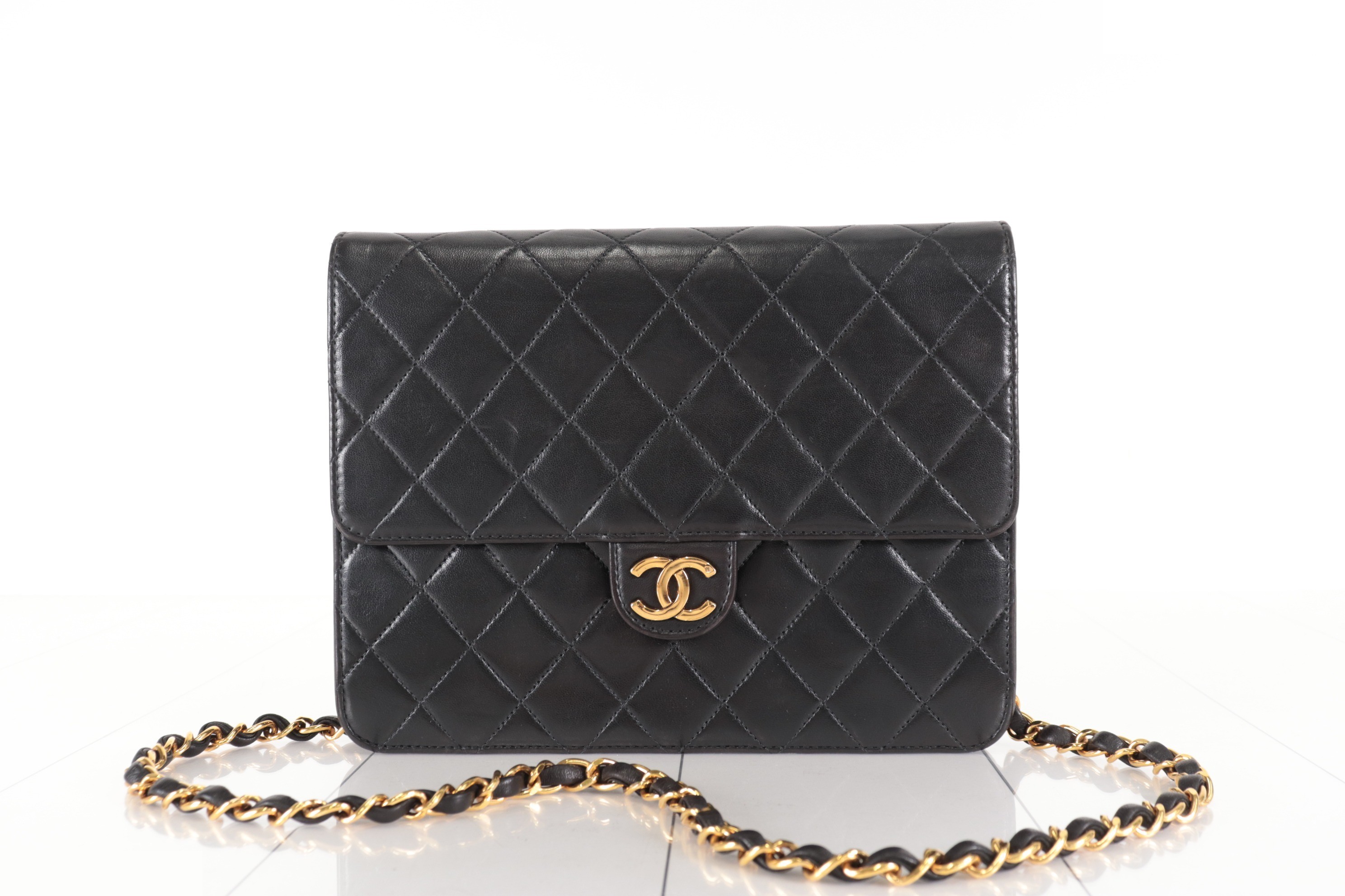 Push-lock Lamb Chain Shoulder Bag, Series 3 — view 2