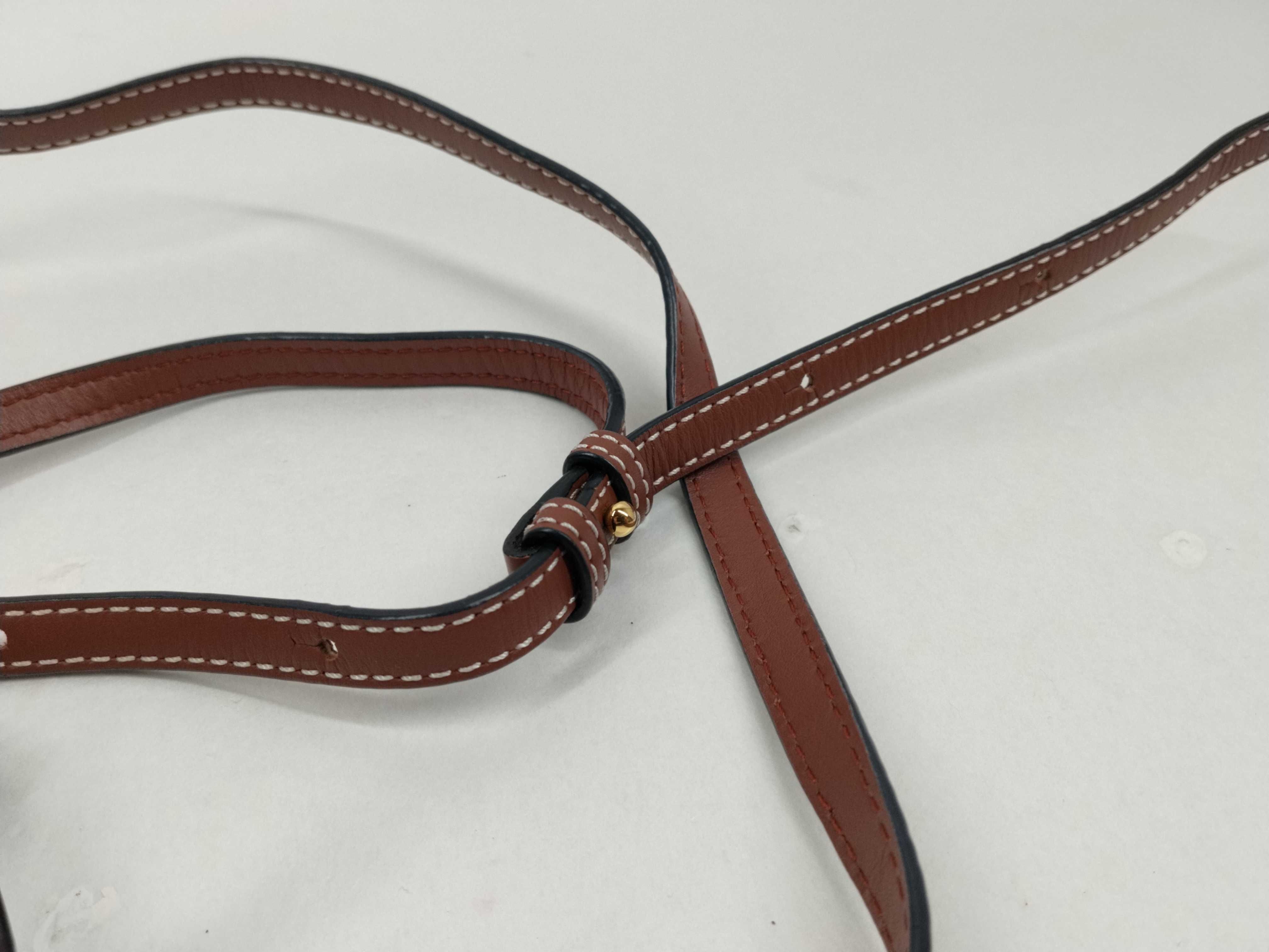 Gate Pocket Leather Shoulder Bag, Brown — view 7