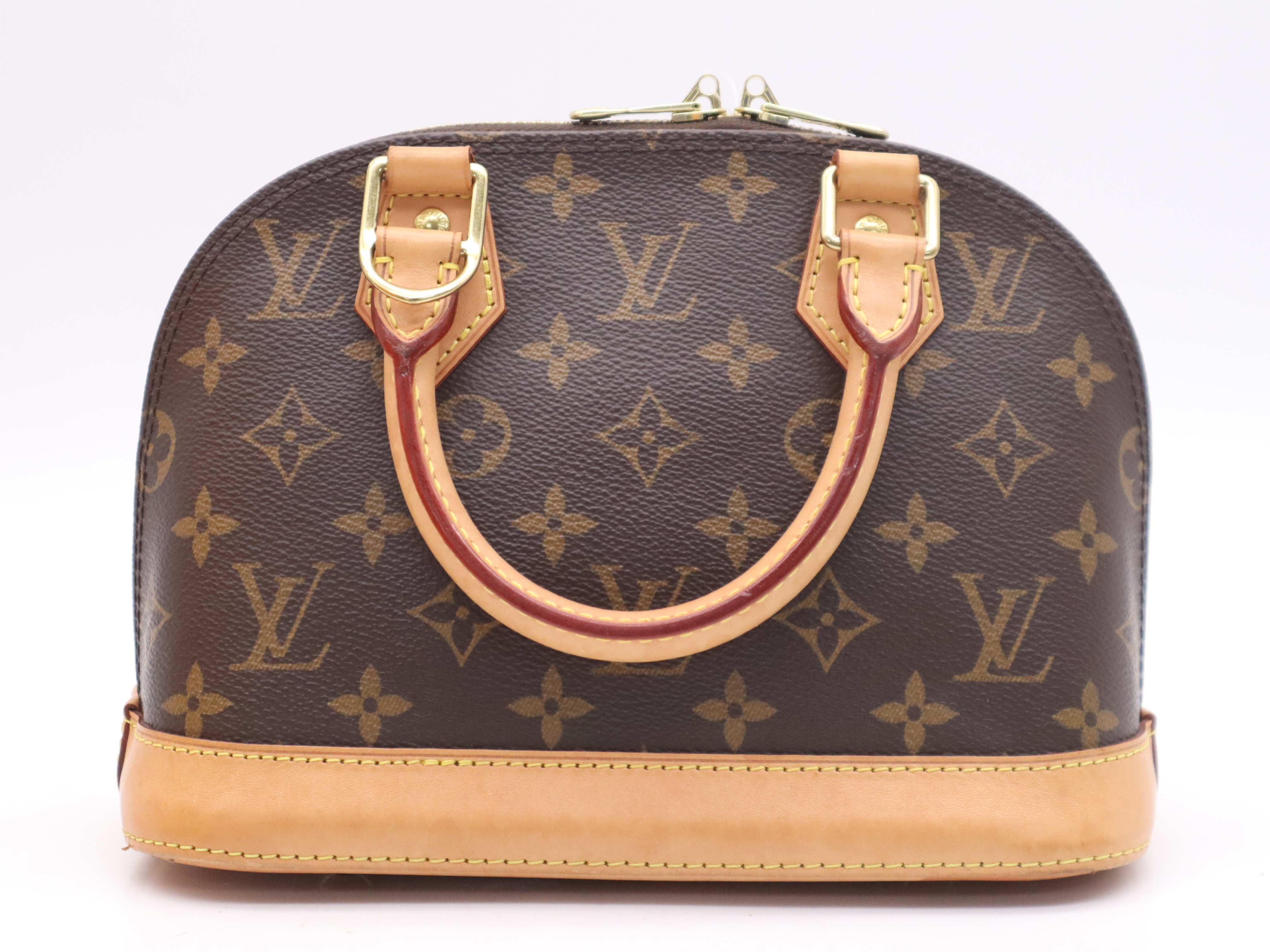 Alma BB handbag with shoulder strap, padlock, 2 keys, clochette, dust bag, small dust bag, and box. RFID verified. — view 2