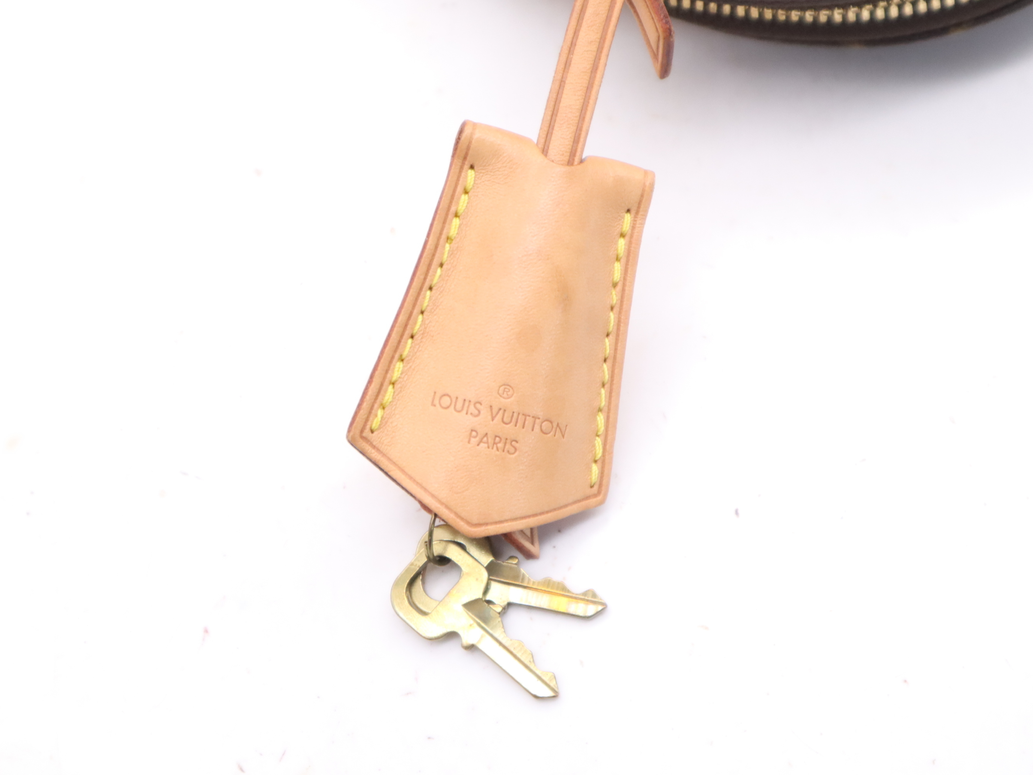 Alma BB handbag with shoulder strap, padlock, 2 keys, clochette, dust bag, small dust bag, and box. RFID verified. — view 14