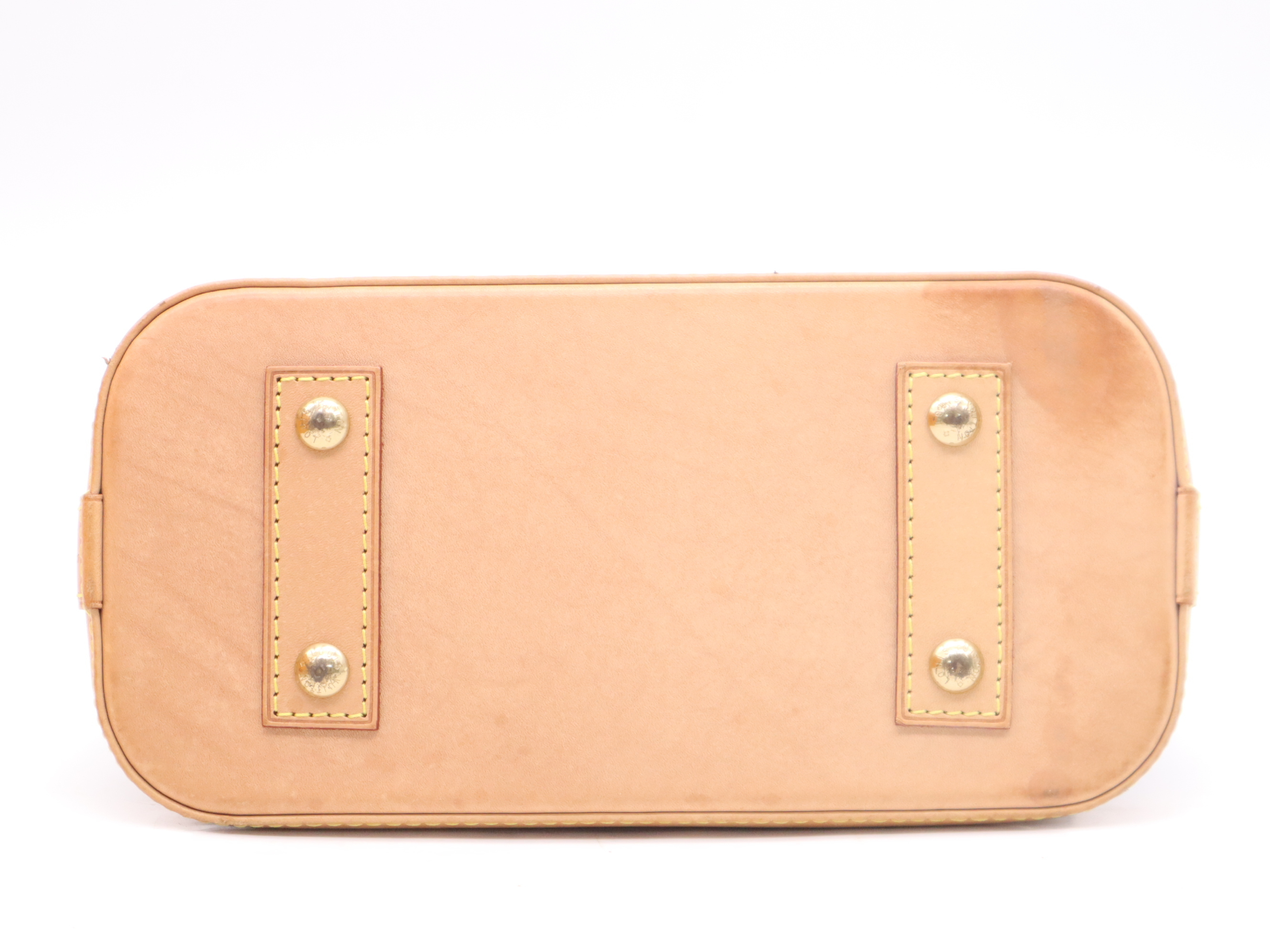 Alma BB handbag with shoulder strap, padlock, 2 keys, clochette, dust bag, small dust bag, and box. RFID verified. — view 4