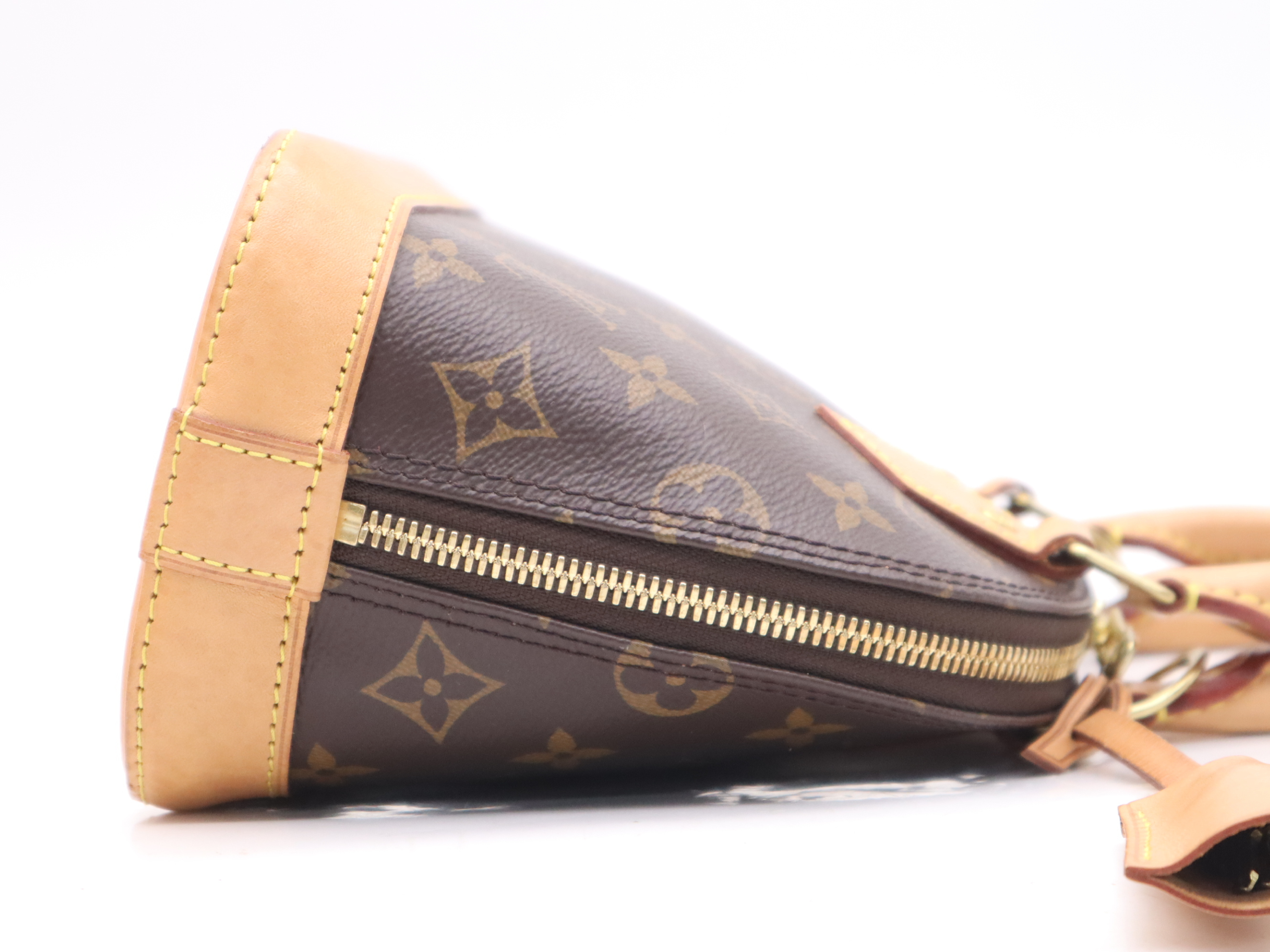 Alma BB handbag with shoulder strap, padlock, 2 keys, clochette, dust bag, small dust bag, and box. RFID verified. — view 5