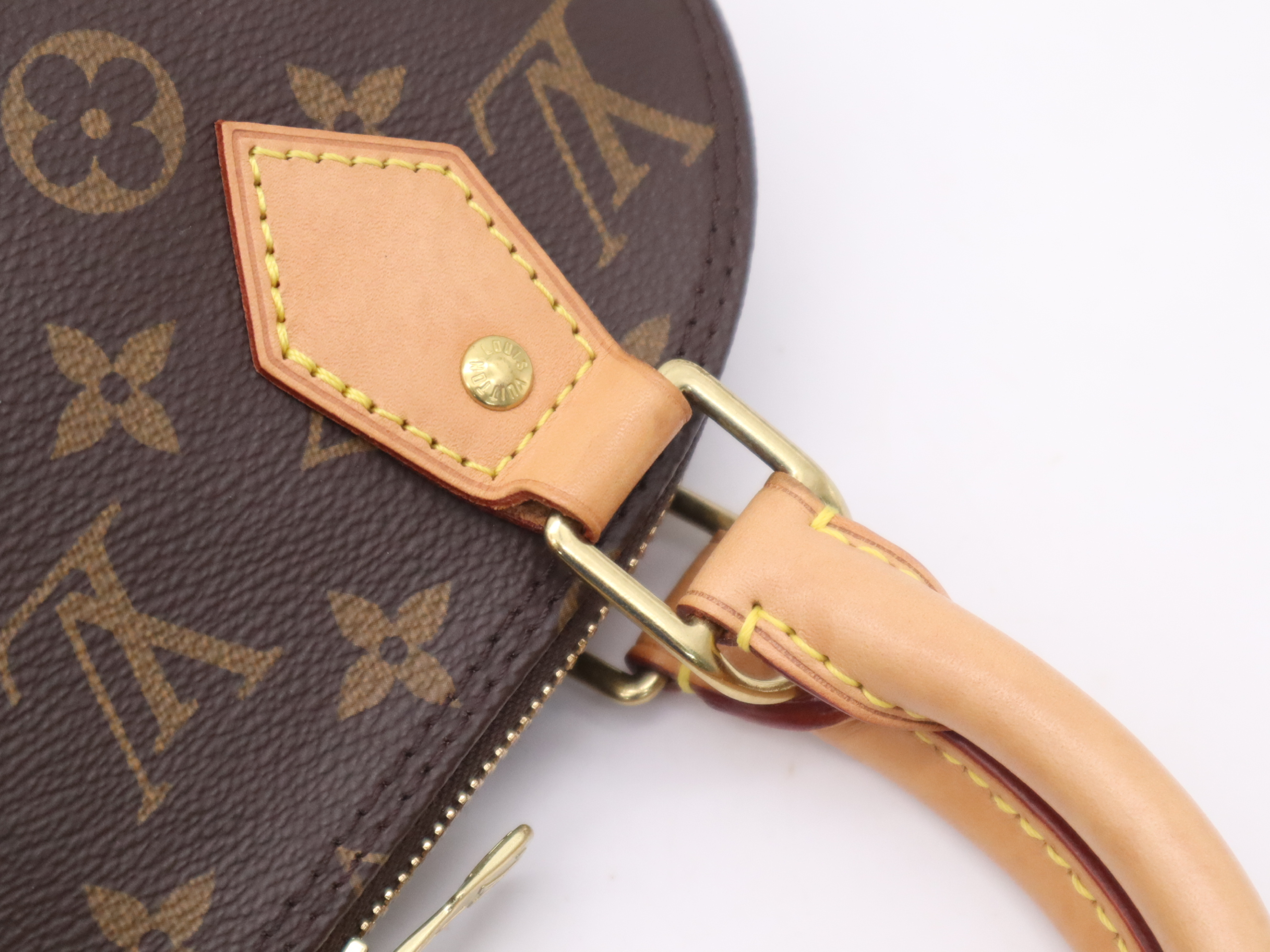 Alma BB handbag with shoulder strap, padlock, 2 keys, clochette, dust bag, small dust bag, and box. RFID verified. — view 8