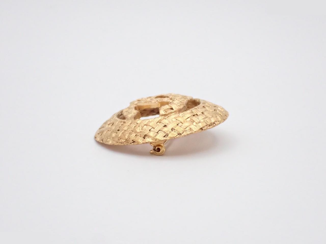 Coco Mark Gold Brooch 2 9 — view 3