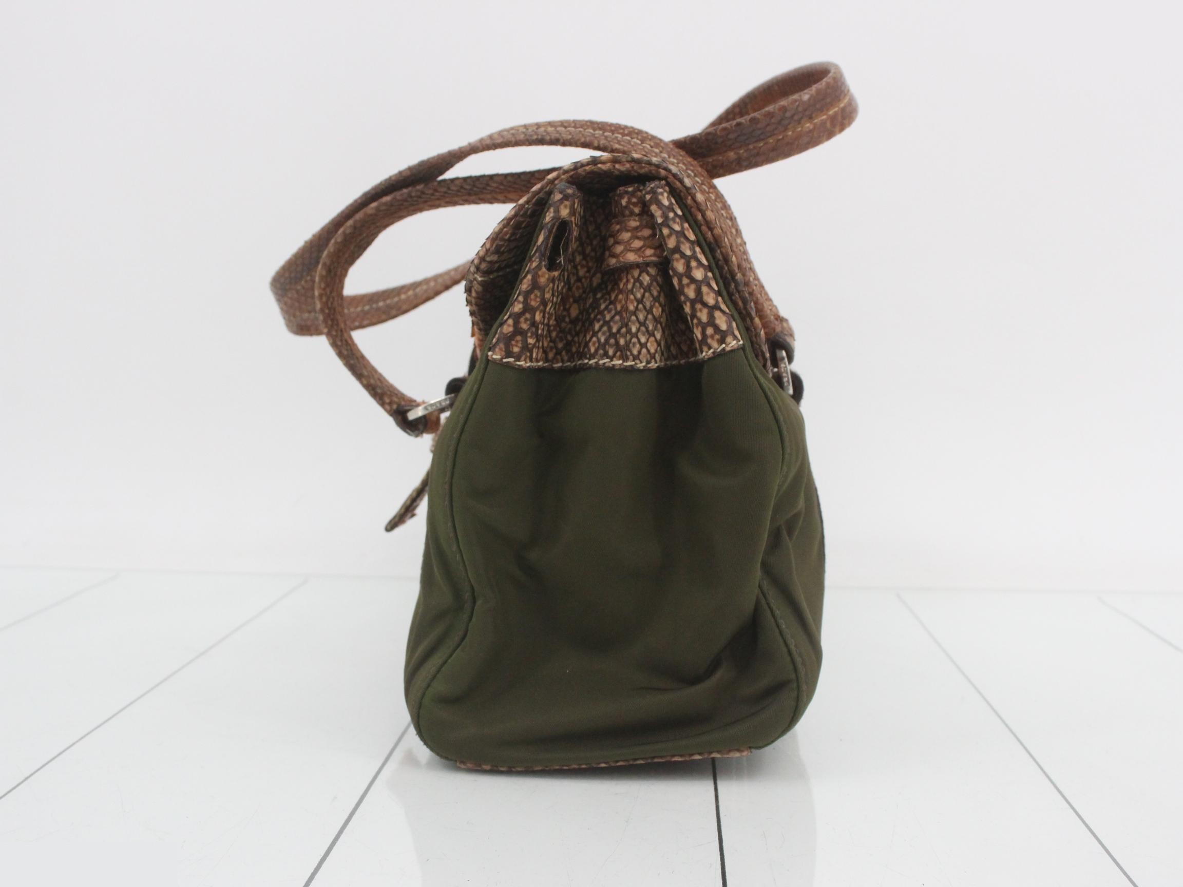BR2436 Python Leather Shoulder Bag — view 3