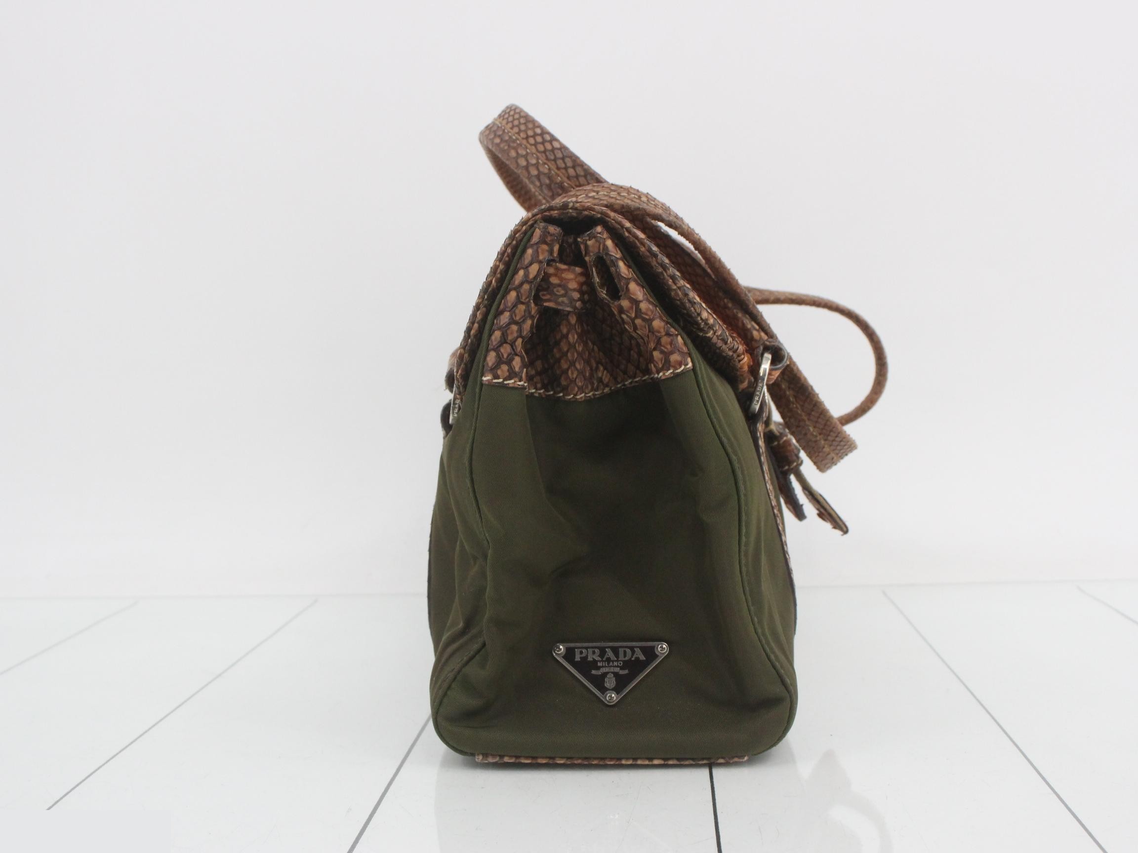 BR2436 Python Leather Shoulder Bag — view 4