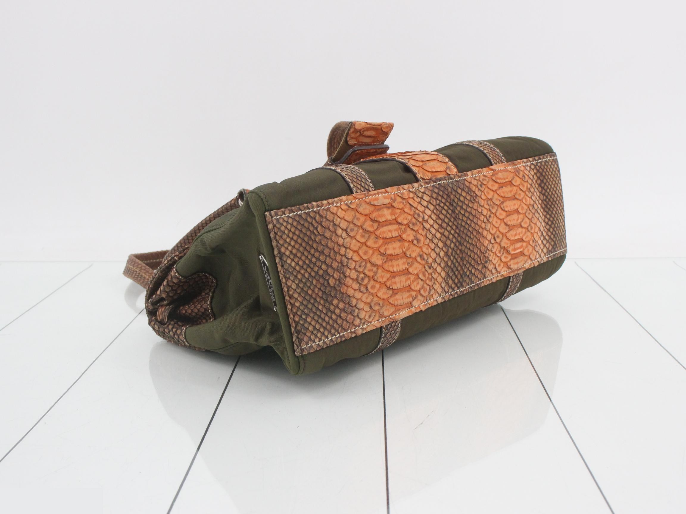 BR2436 Python Leather Shoulder Bag — view 5