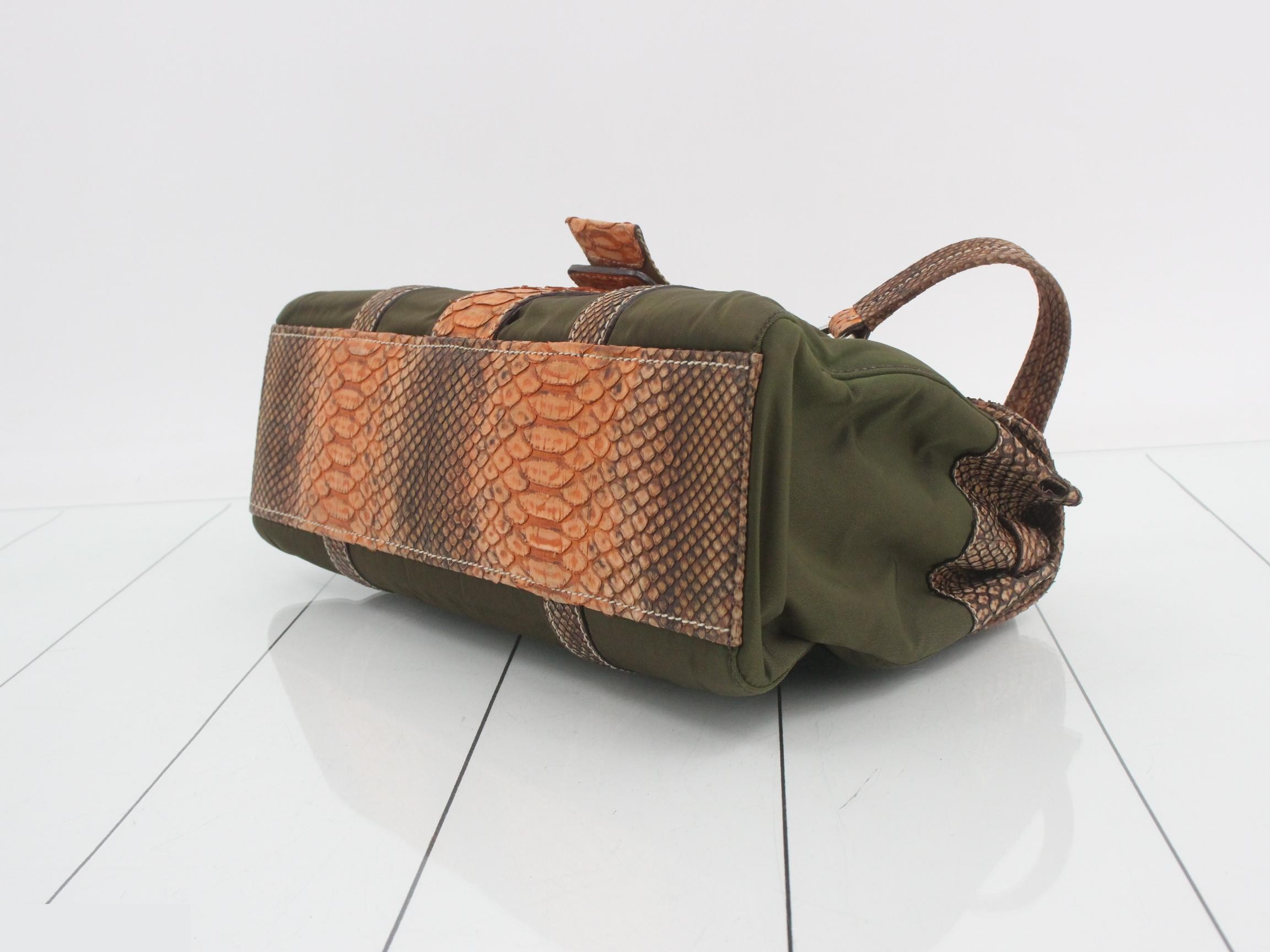 BR2436 Python Leather Shoulder Bag — view 6
