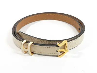 Leather Belt Pop H 70 White
