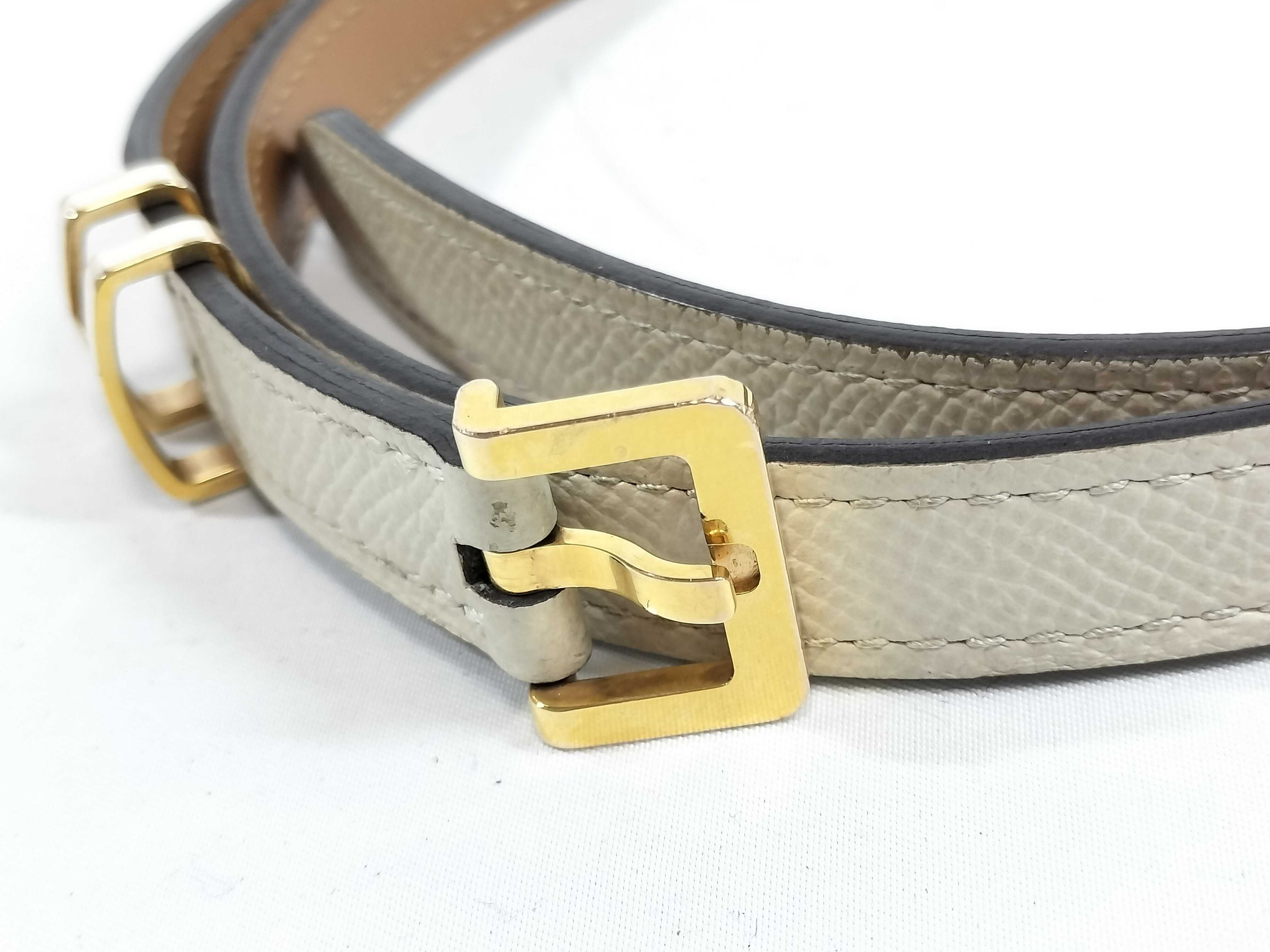 Leather Belt Pop H 70 White — view 2