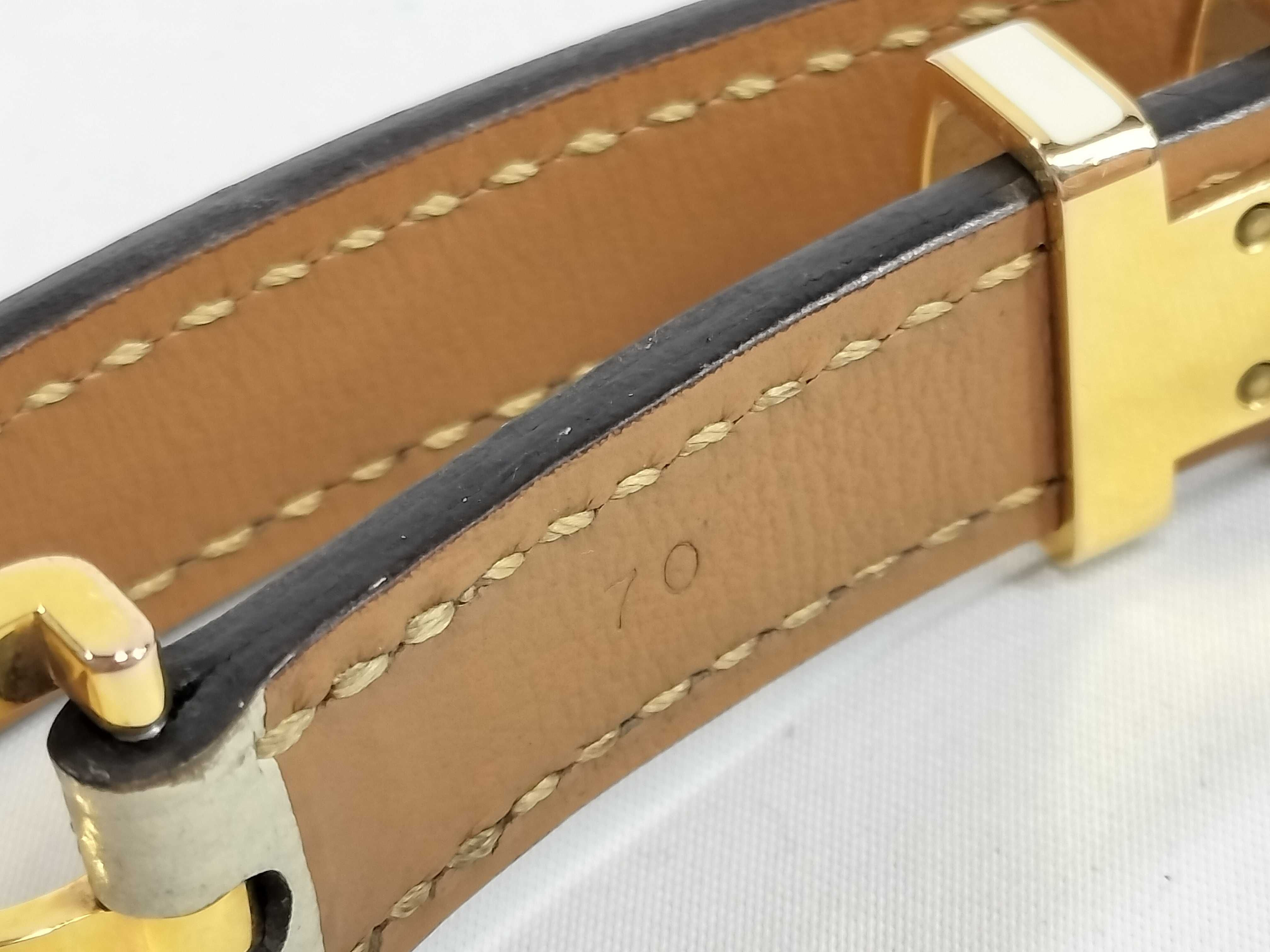 Leather Belt Pop H 70 White — view 7