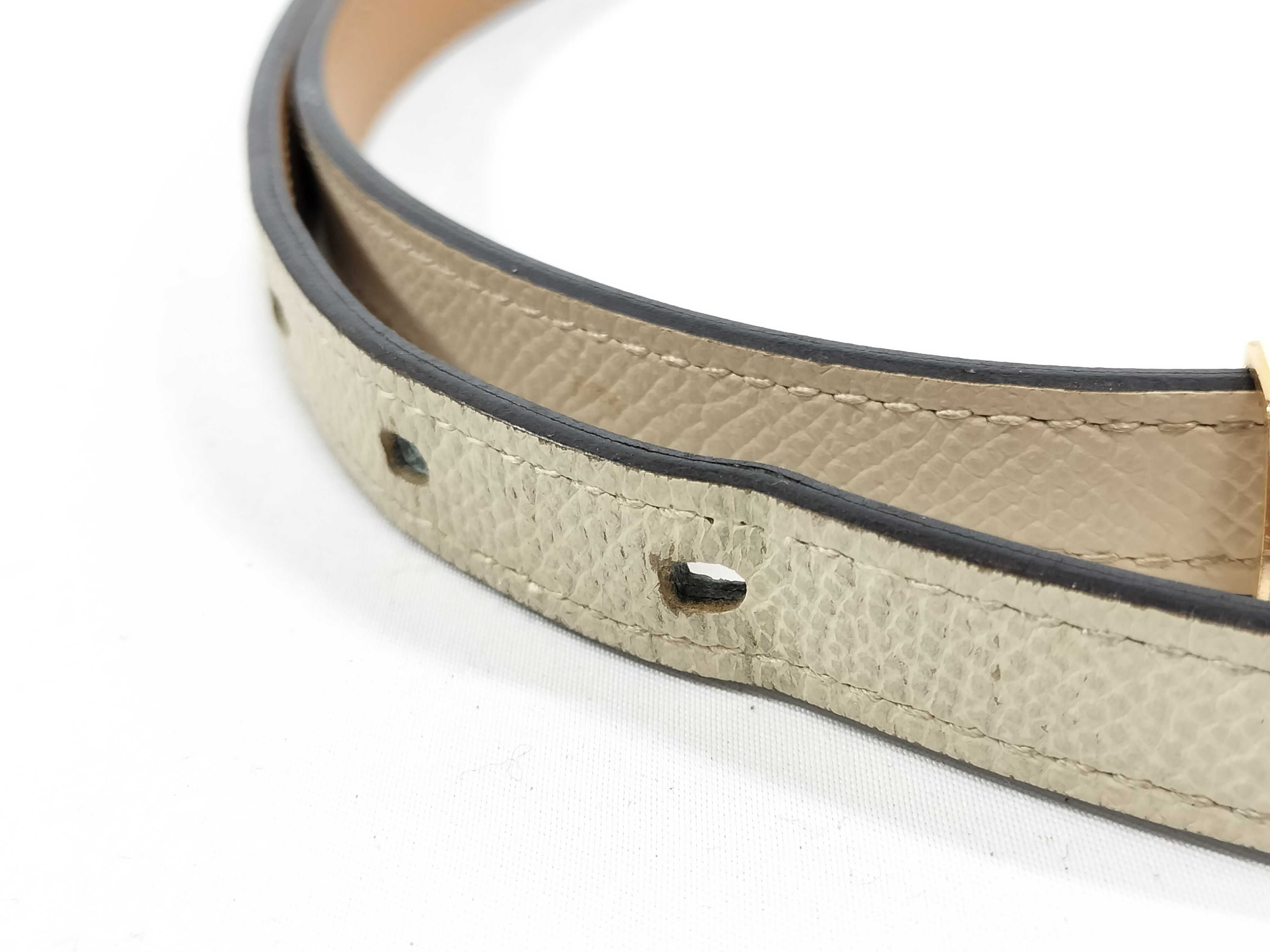 Leather Belt Pop H 70 White — view 8