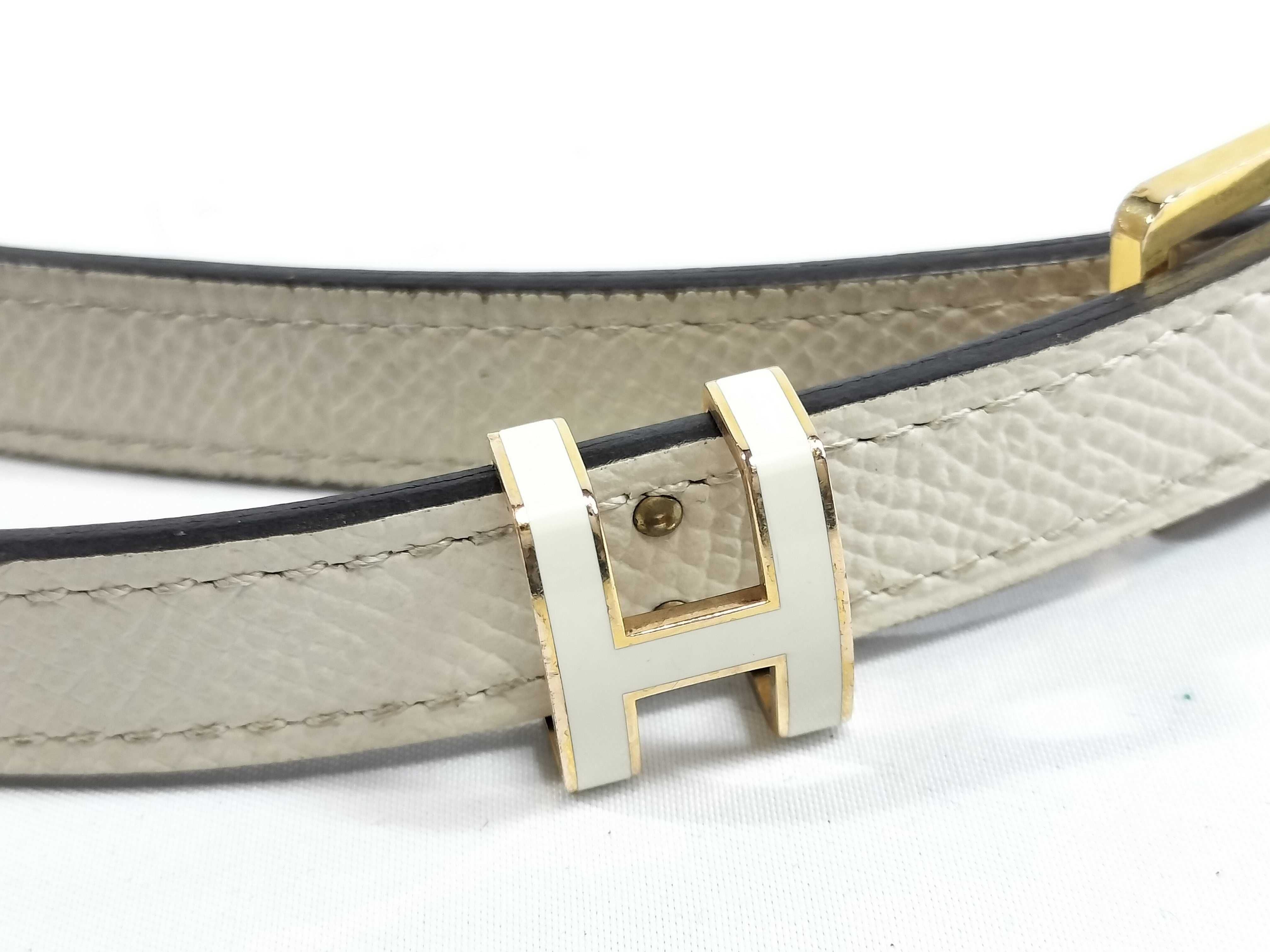 Leather Belt Pop H 70 White — view 10