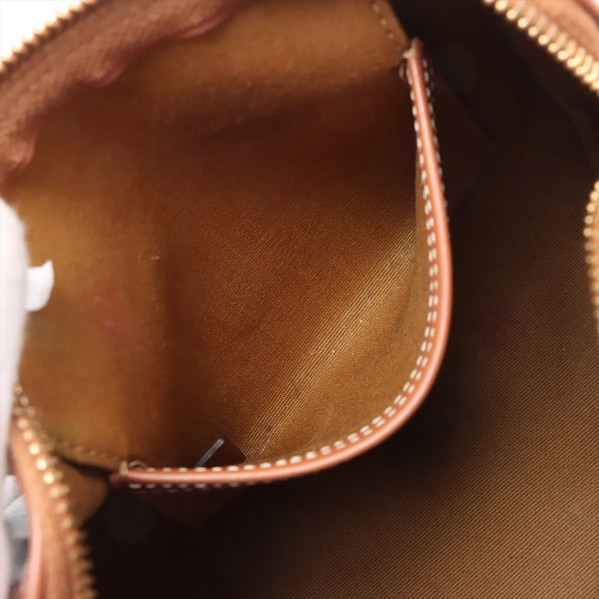 Cuir Triomphe Small Boston PVC 2-Way Handbag, Brown — view 9