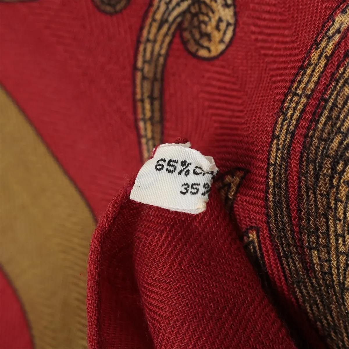 Carre 90 Cheval Turc (Turkish Horse) scarf, cashmere x silk. Some wear, snags, — view 7