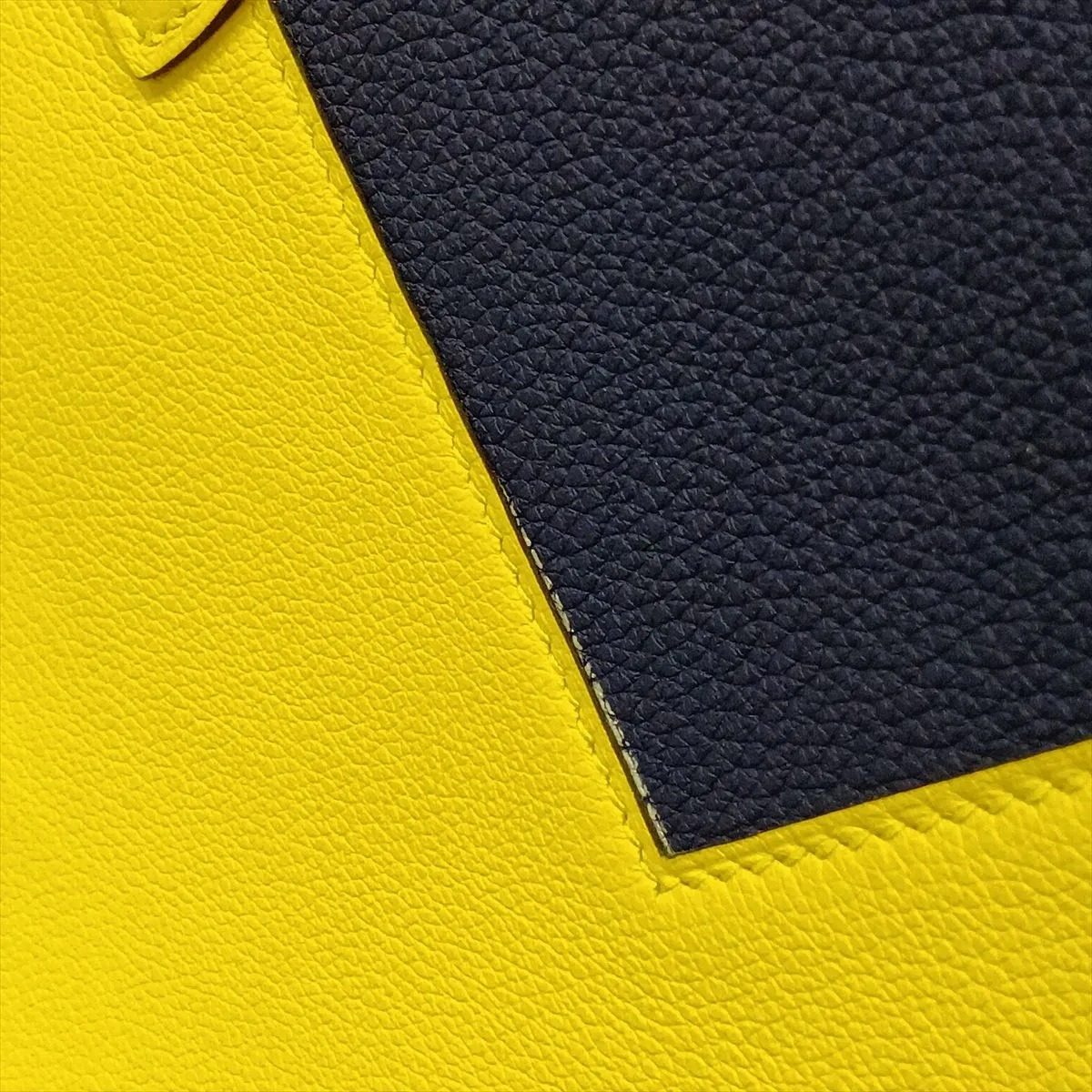[Individually packaged] Hermes Bolide 1923 45 Casaque Togo x Evercolor Blue Saphir x Jaune Naple Silver Hardware B: 2023 — view 11