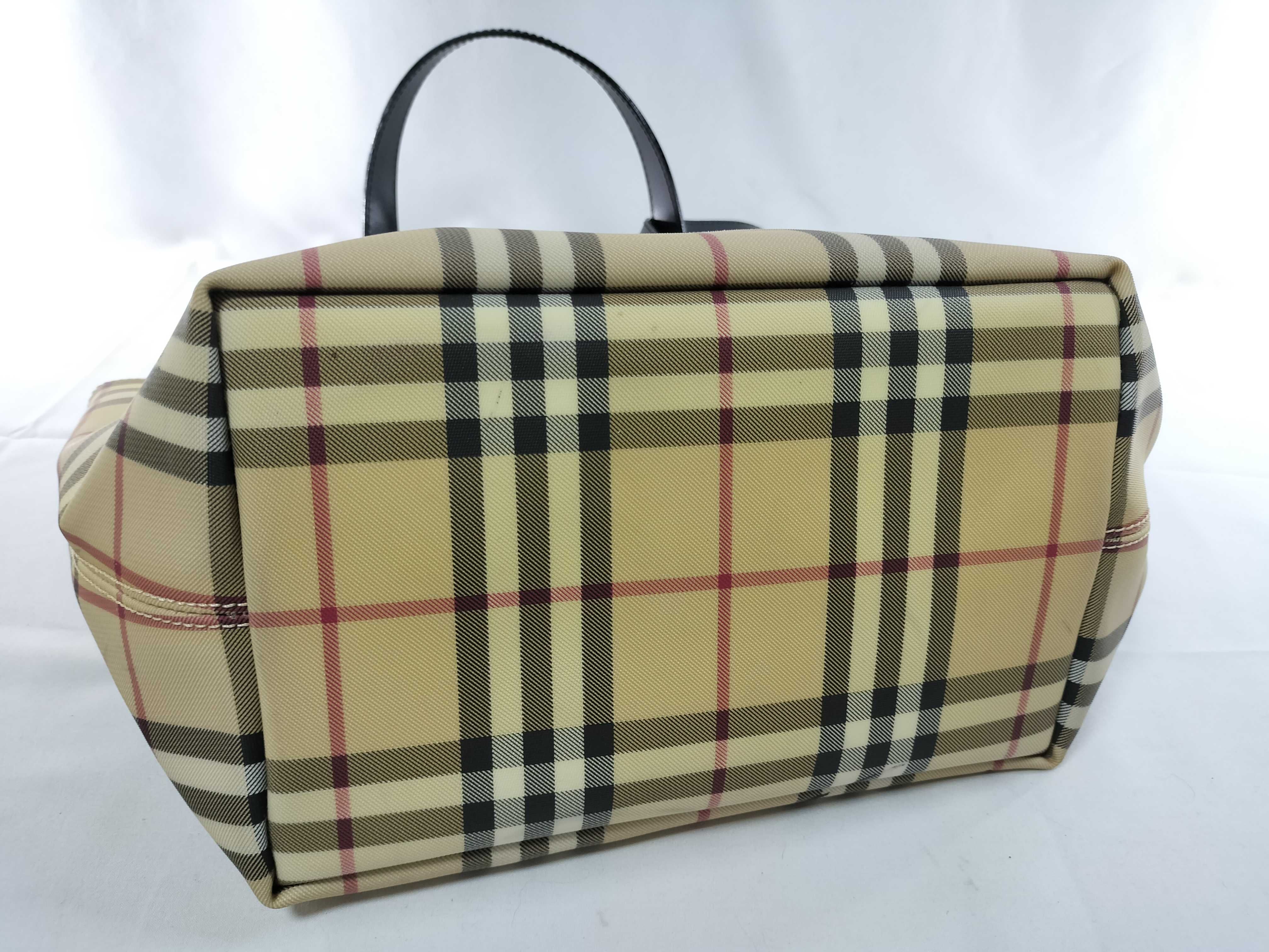 Nova Check PVC Tote Bag (Discoloration present) — view 7