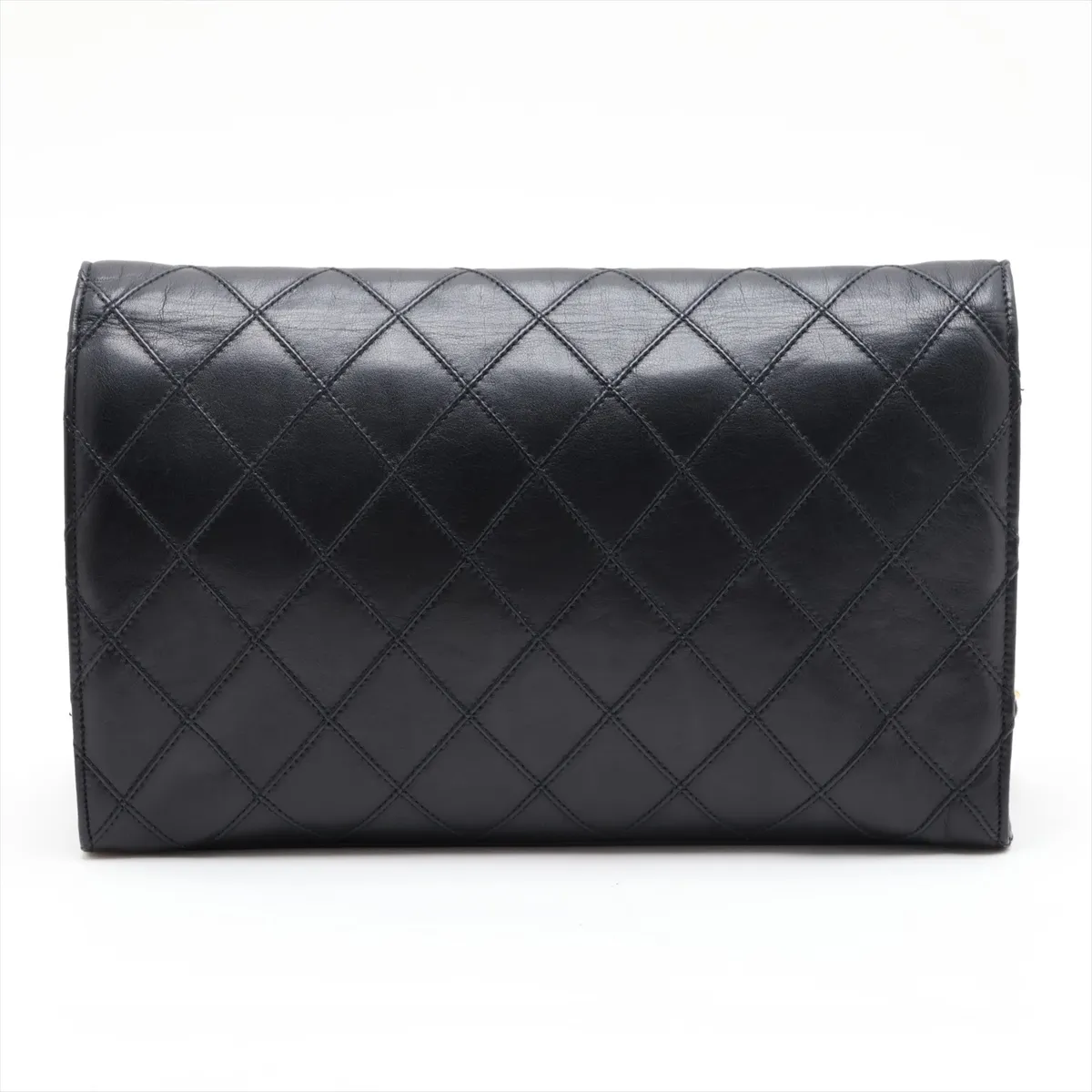 Bicolore Lambskin Chain Shoulder Bag, Black with Gold Hardware, 0643919 (Serial Number 0) — view 2