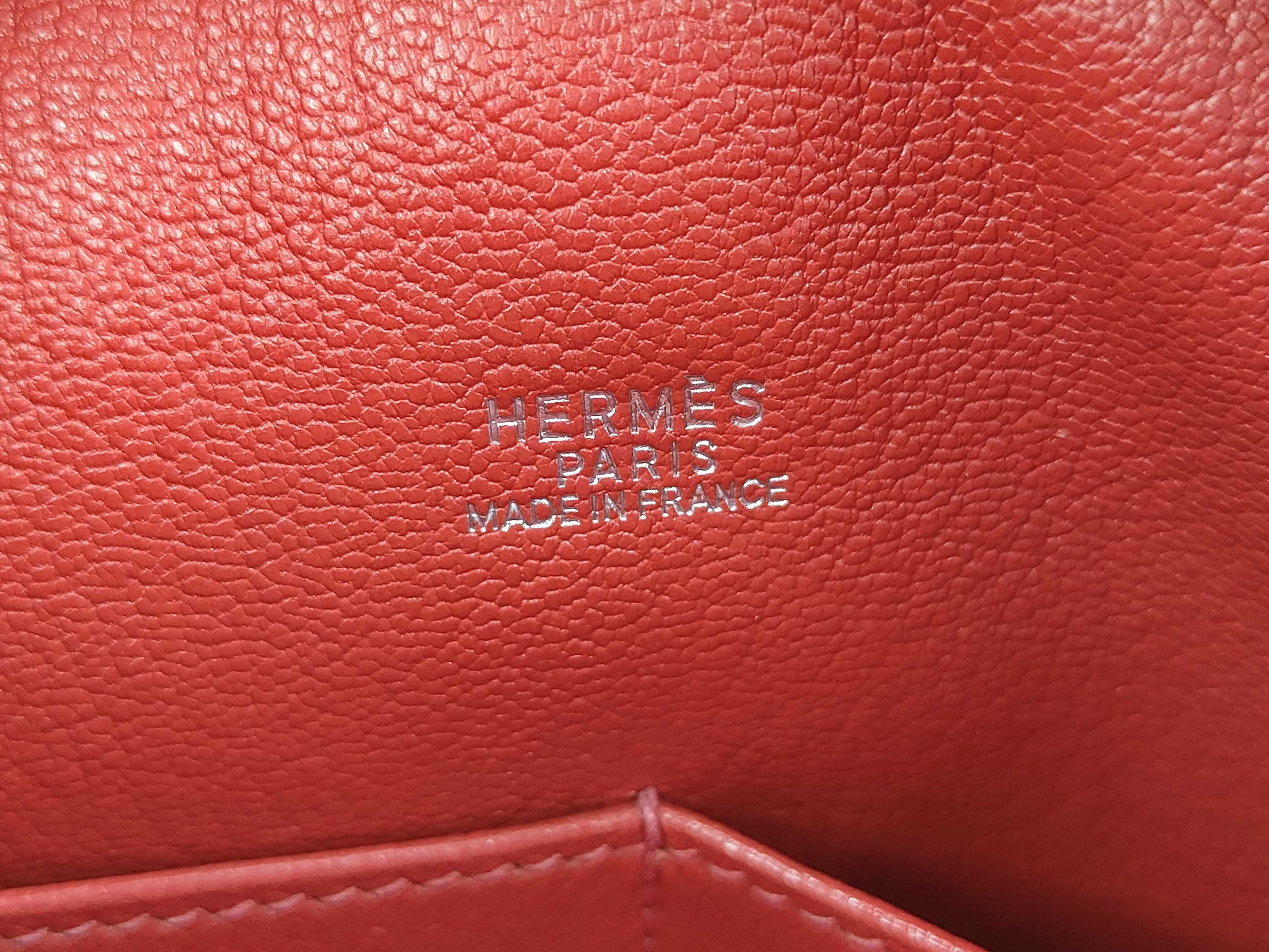 Plume 28 Courchevel Rouge Vif Handbag ( G stamp) — view 11