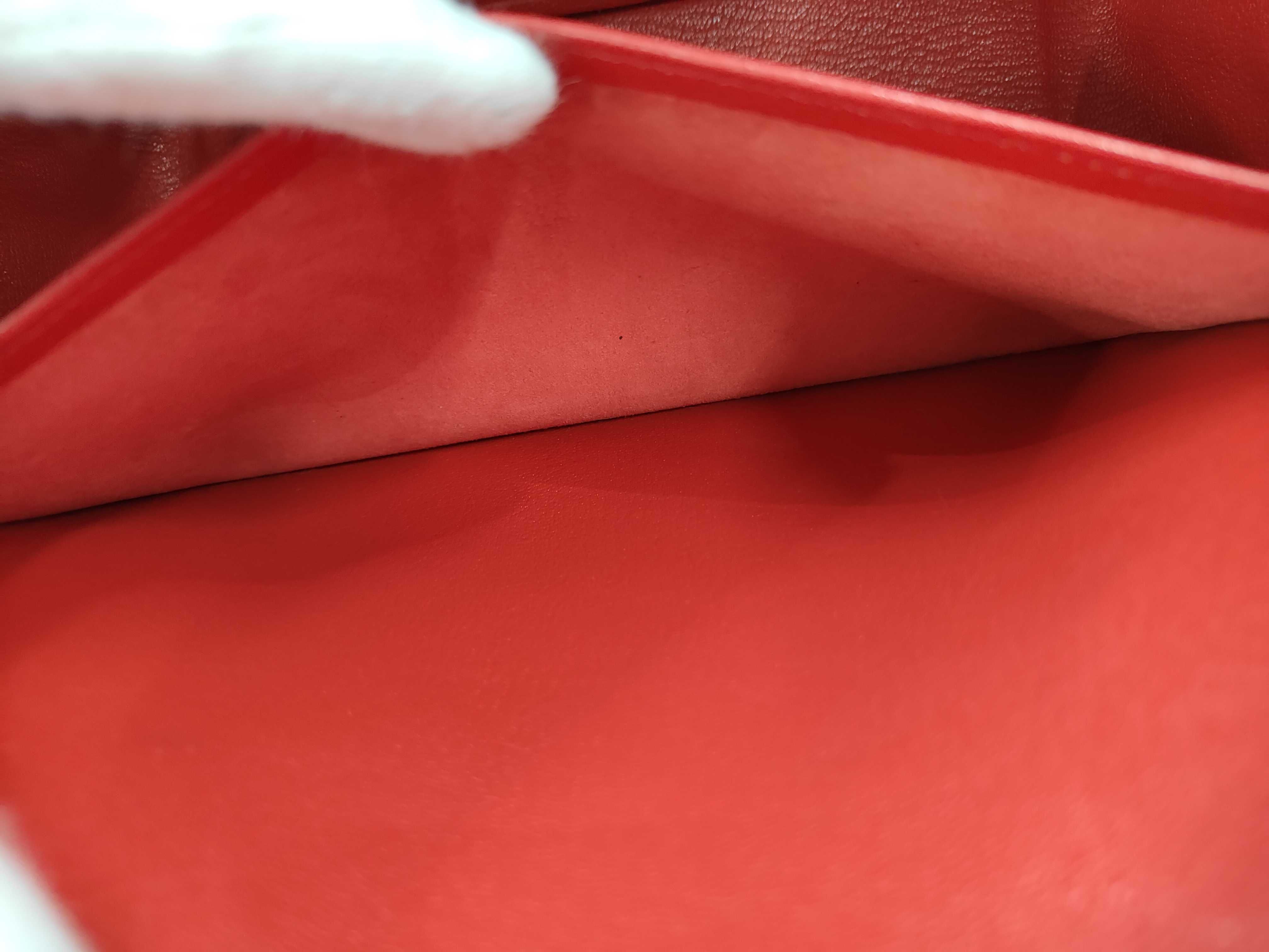 Plume 28 Courchevel Rouge Vif Handbag ( G stamp) — view 10