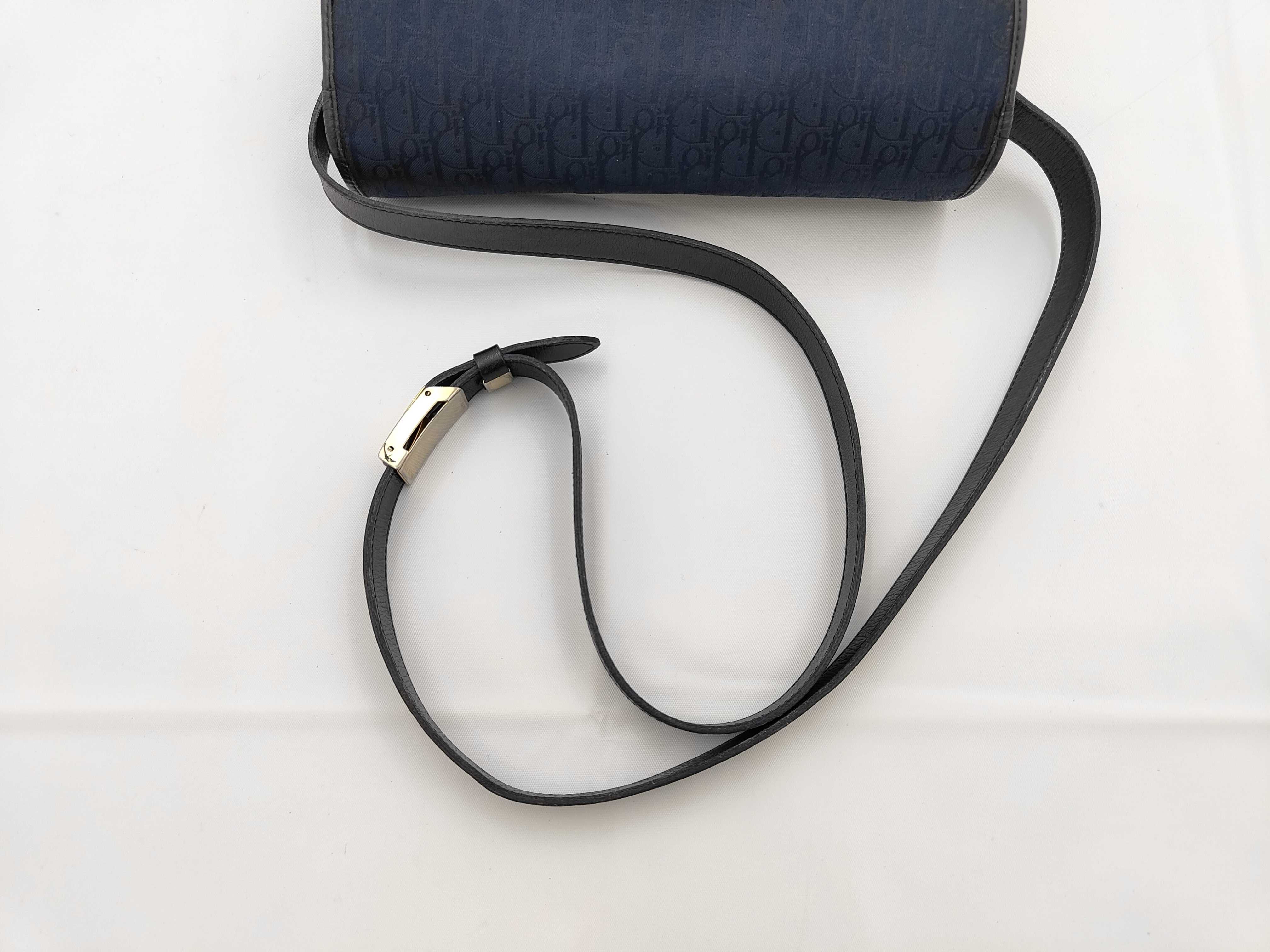 CHRISTIAN Trotter Navy Shoulder Bag — view 3