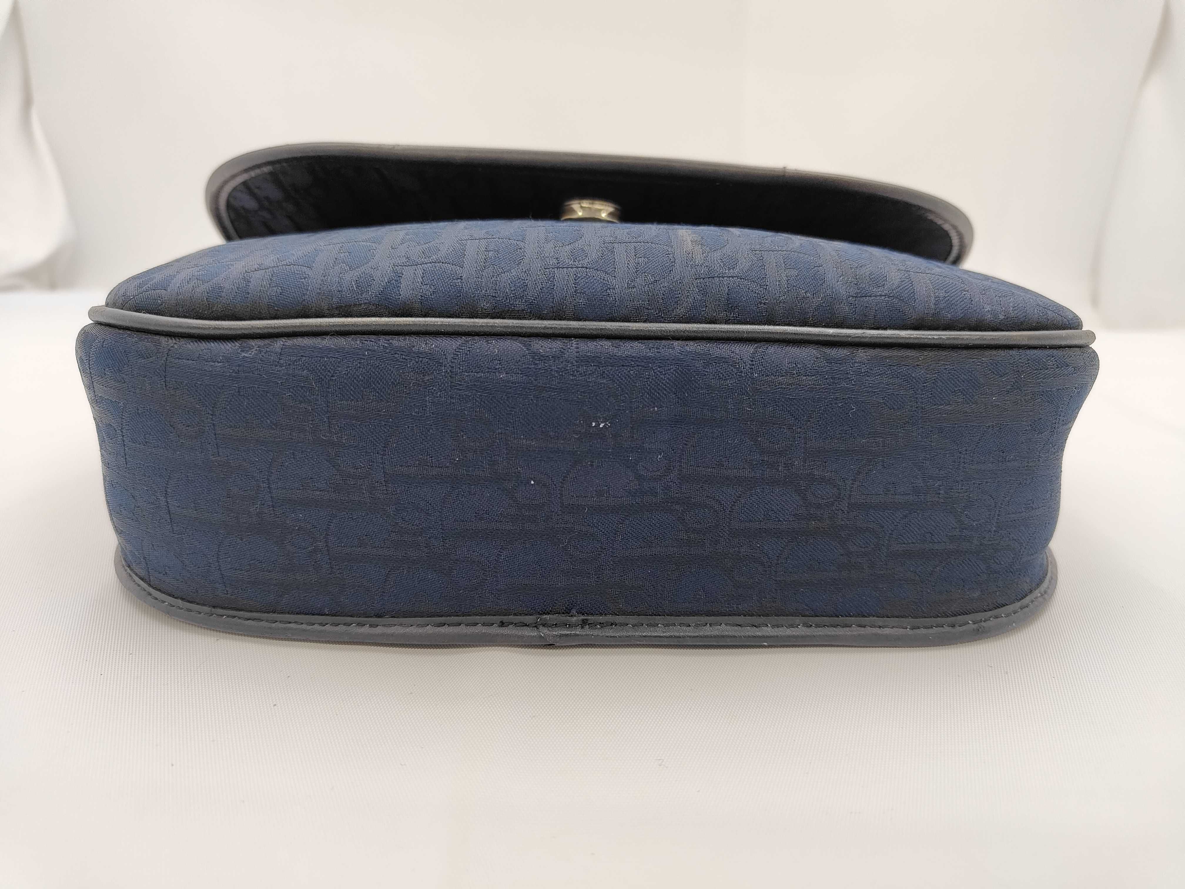 CHRISTIAN Trotter Navy Shoulder Bag — view 5