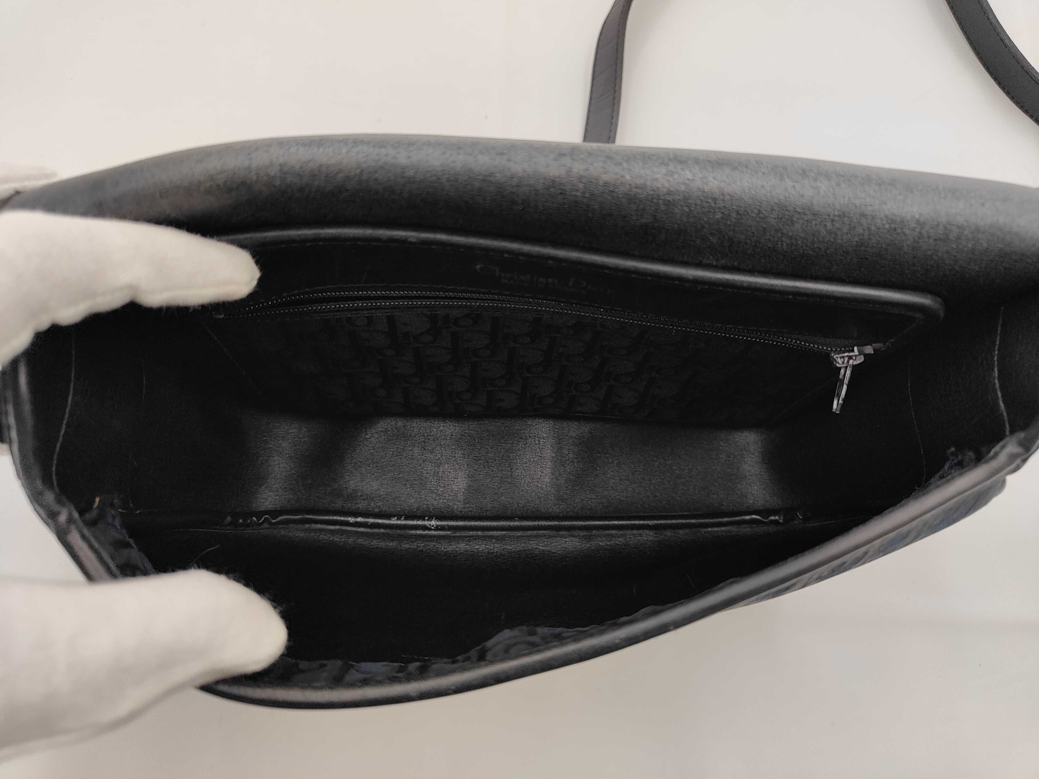 CHRISTIAN Trotter Navy Shoulder Bag — view 8