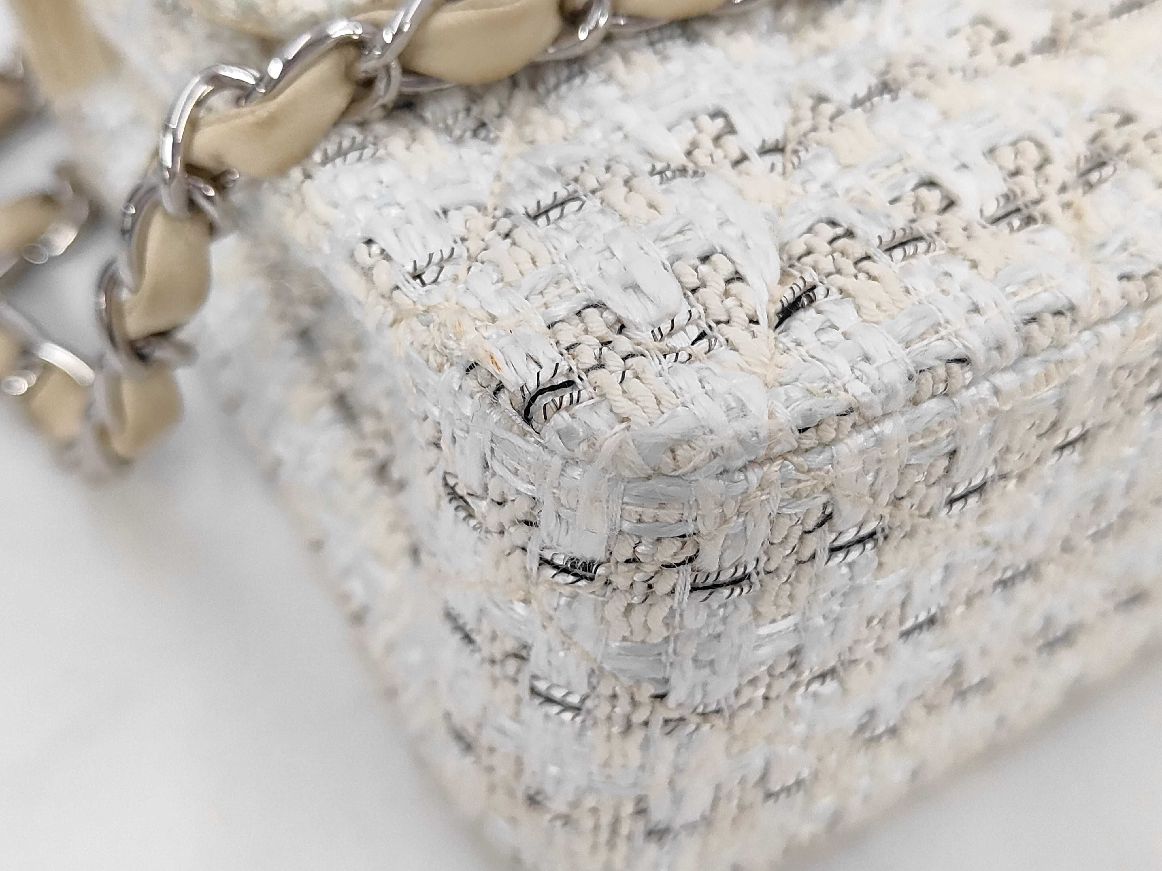 Tweed Double Flap Chain Shoulder Bag — view 3
