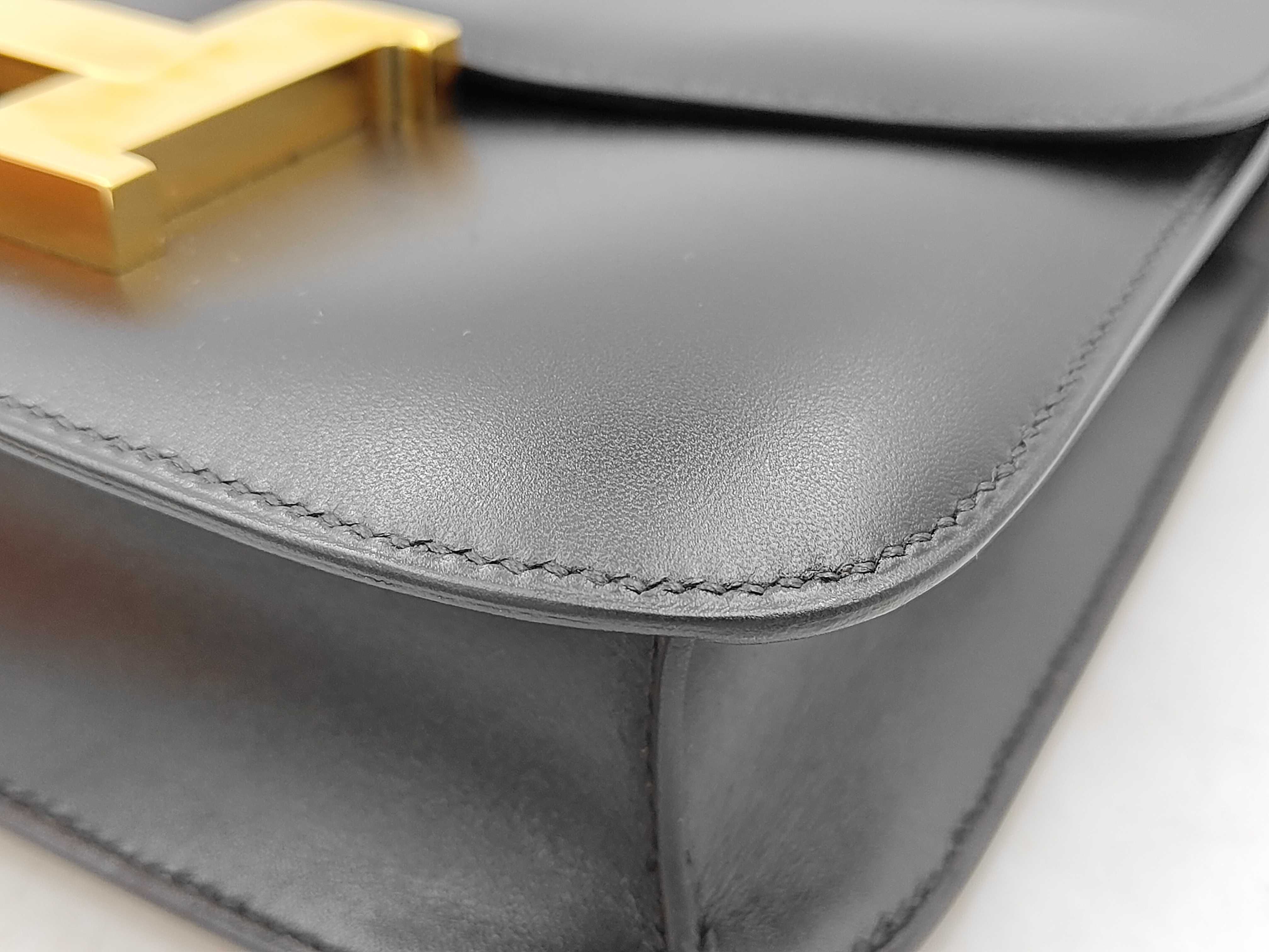 Constance 23 Box Calf Black Shoulder Bag — view 6