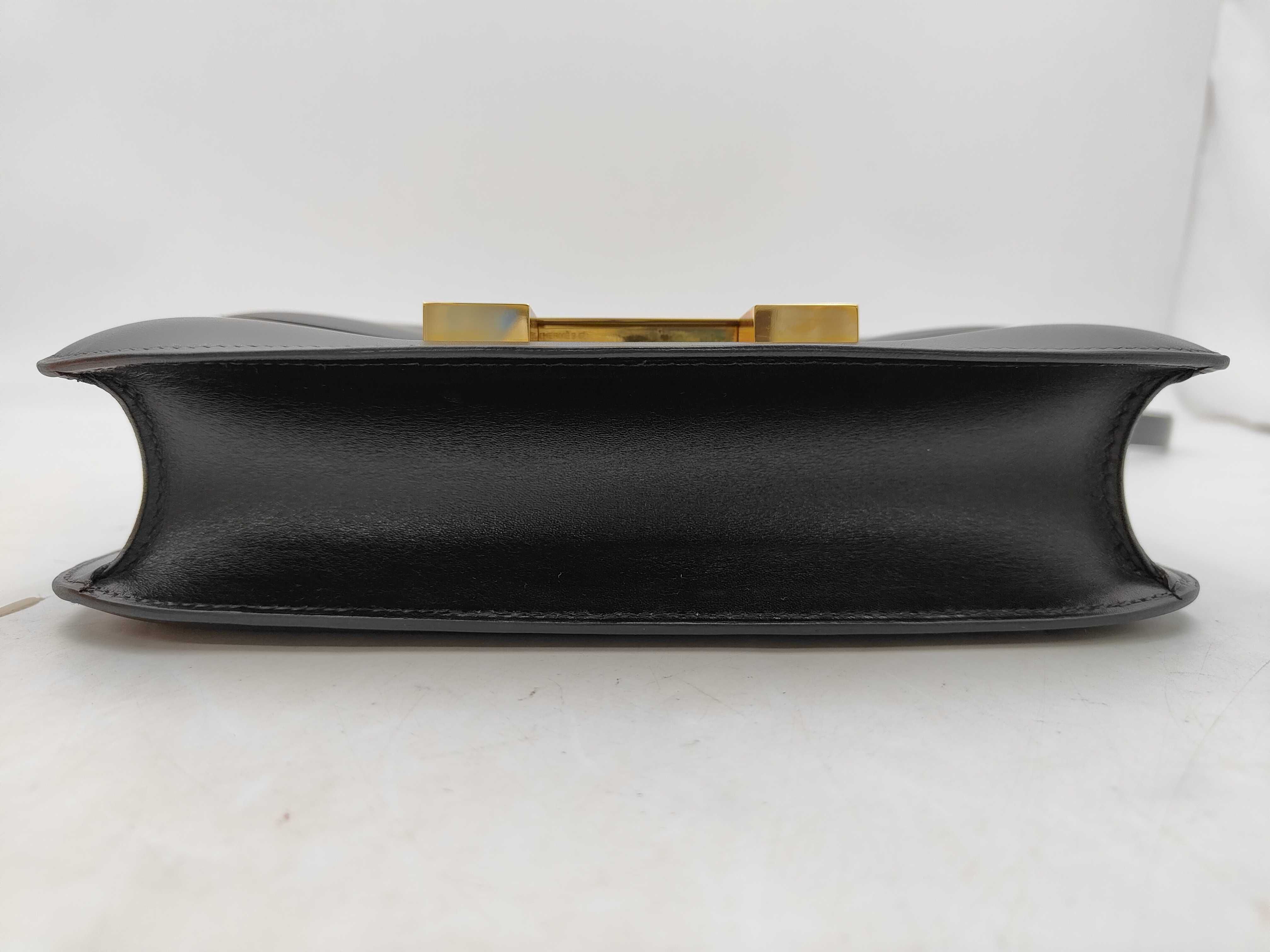 Constance 23 Box Calf Black Shoulder Bag — view 7