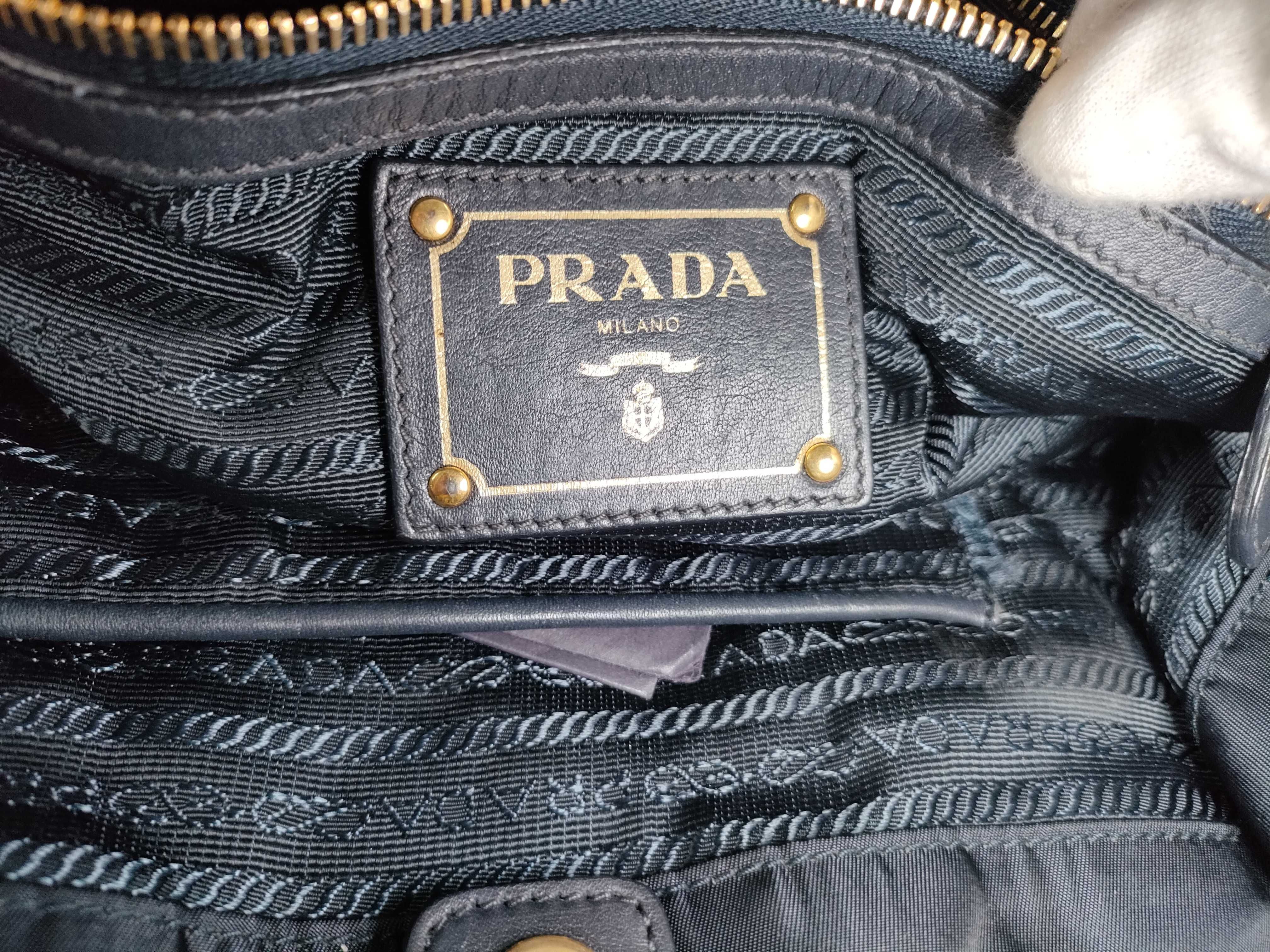 Nylon Shoulder Bag Navy BN1902 Handbag — view 12