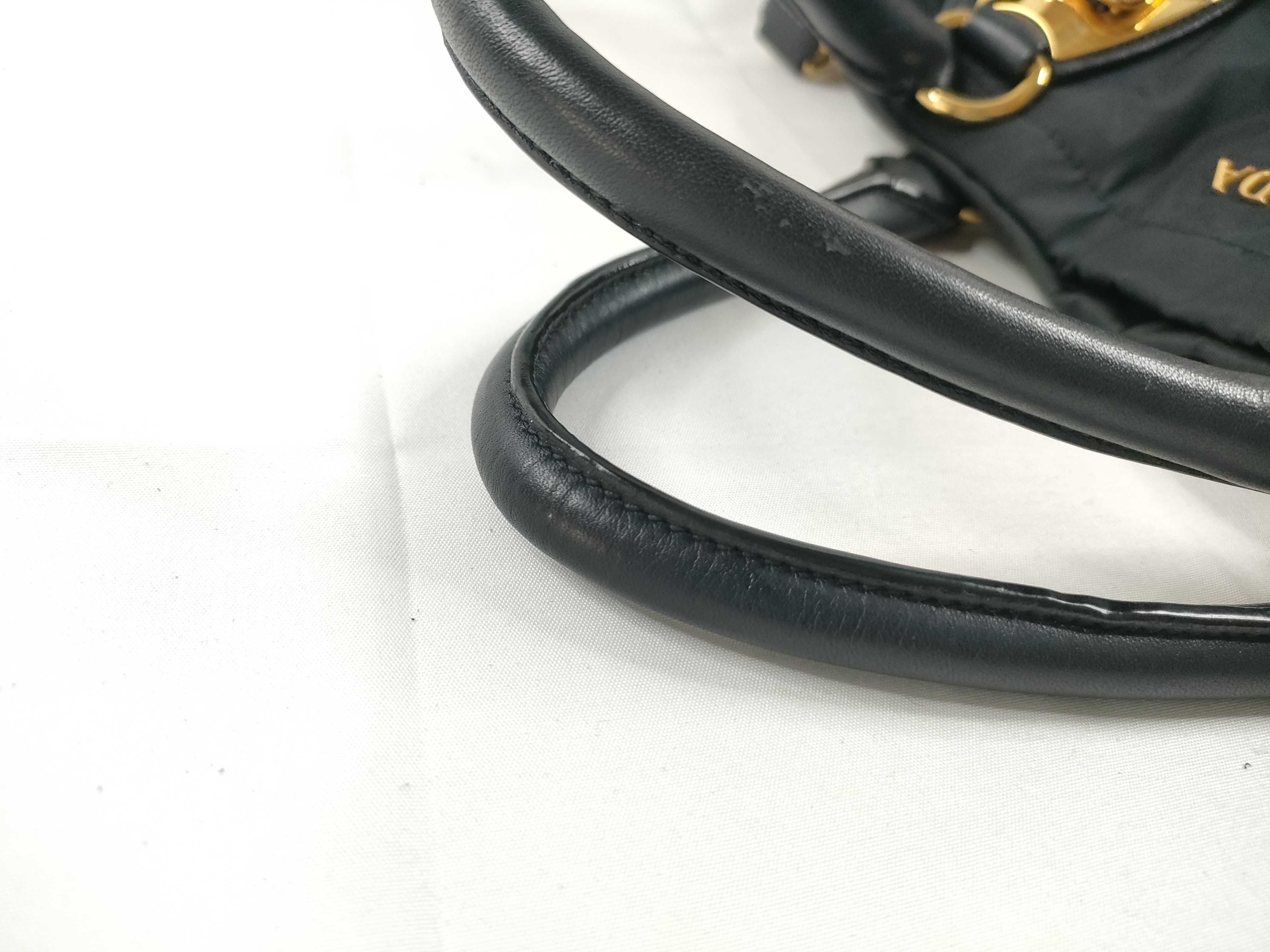 Nylon Shoulder Bag Navy BN1902 Handbag — view 7