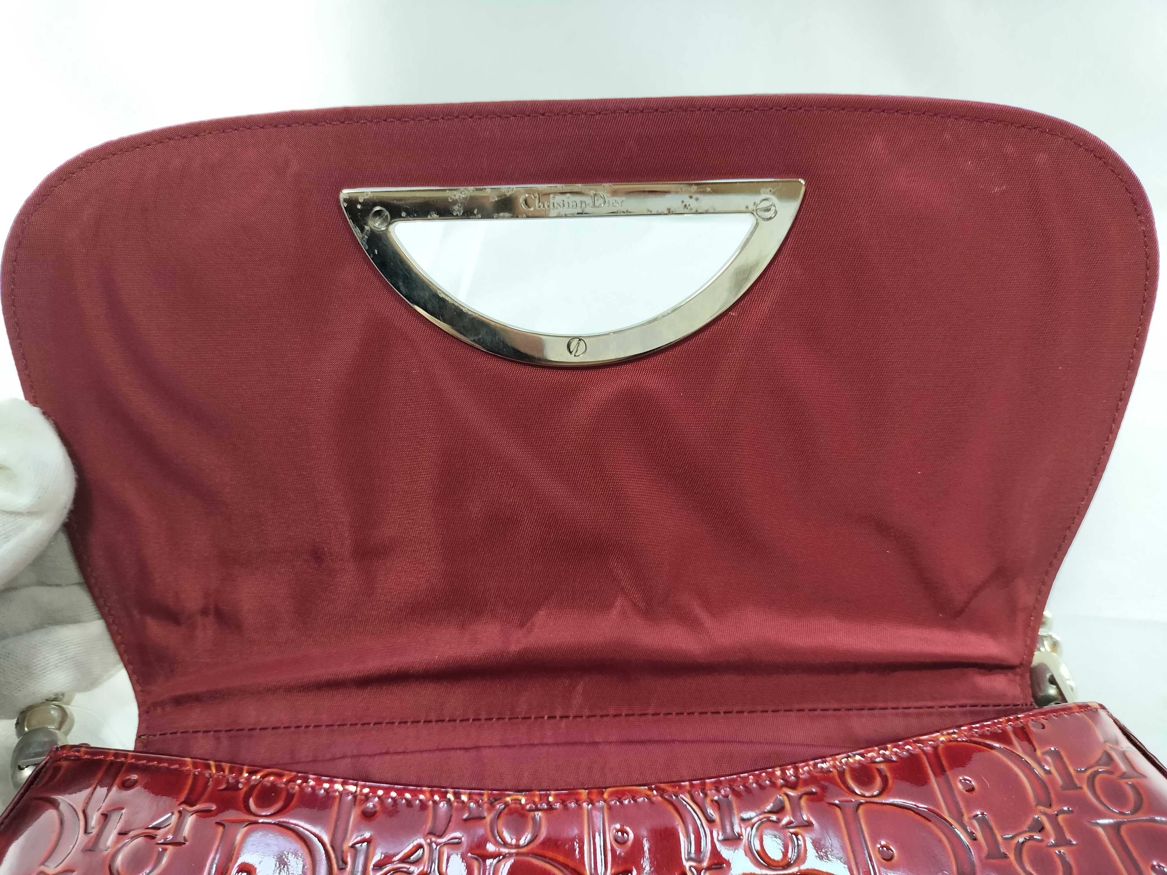 Trotter One-Shoulder Enamel Shoulder Bag — view 8