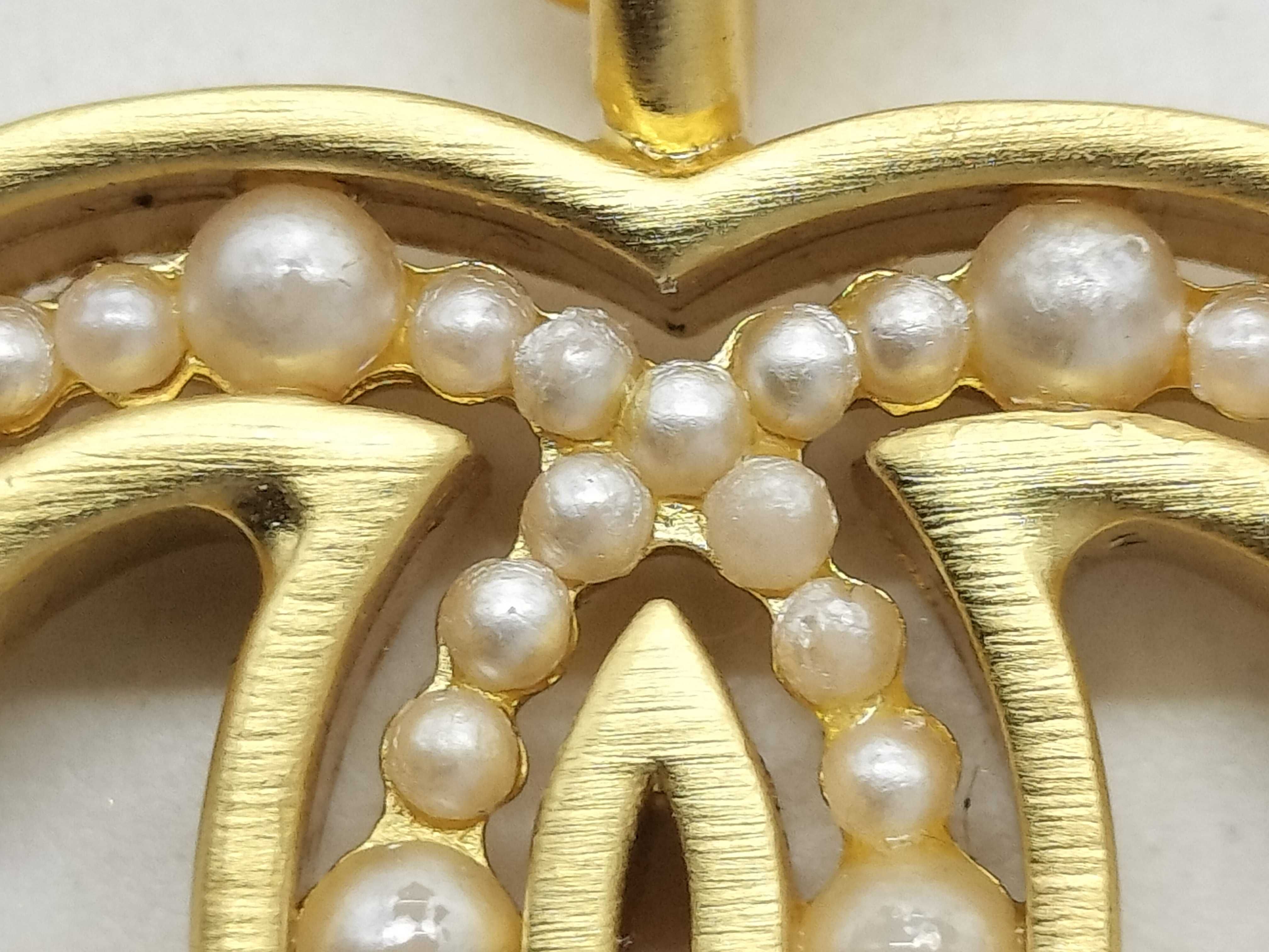 02A Coco Mark Faux Pearl Necklace — view 2