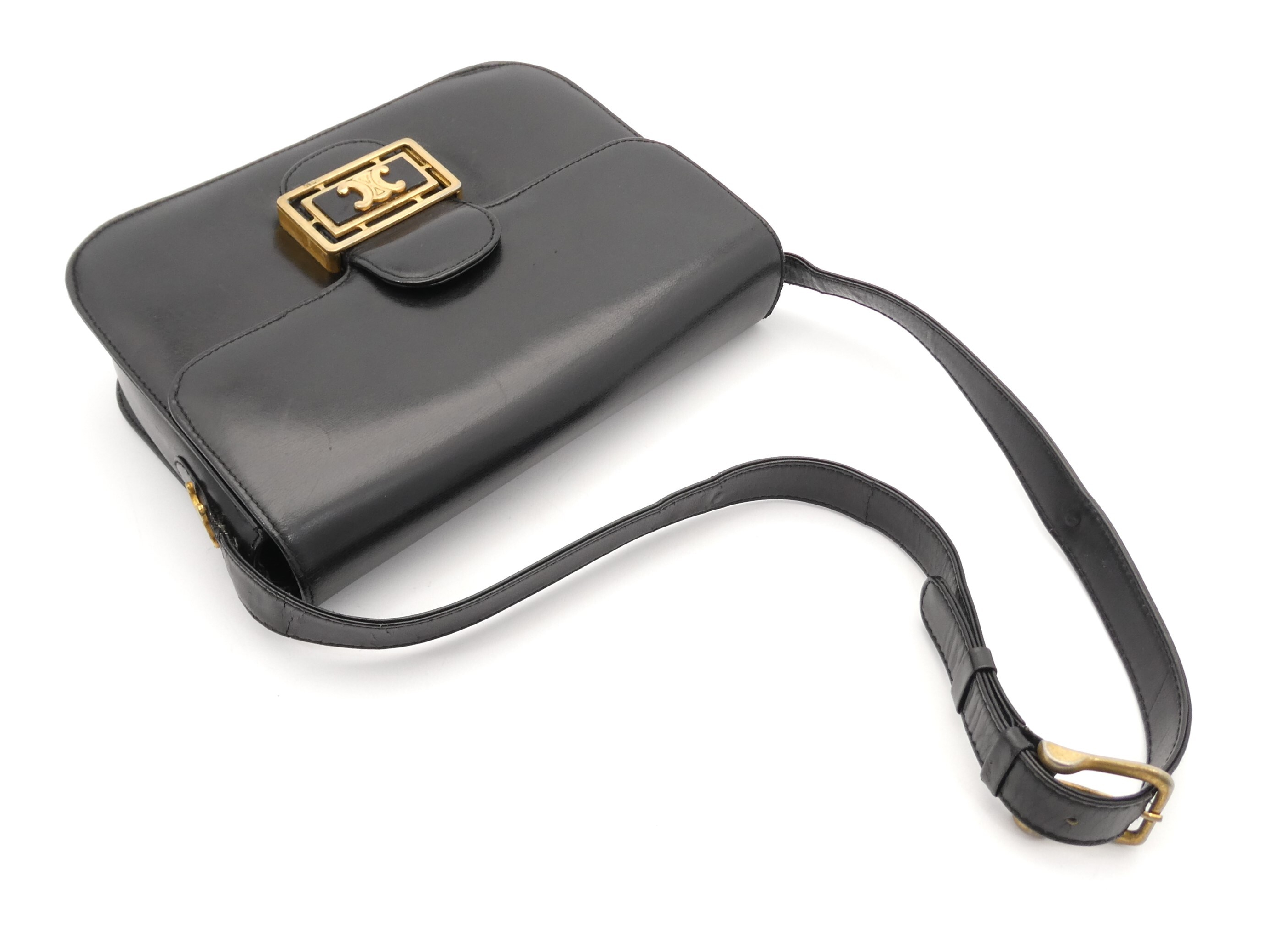 Triomphe Leather Shoulder Bag — view 6
