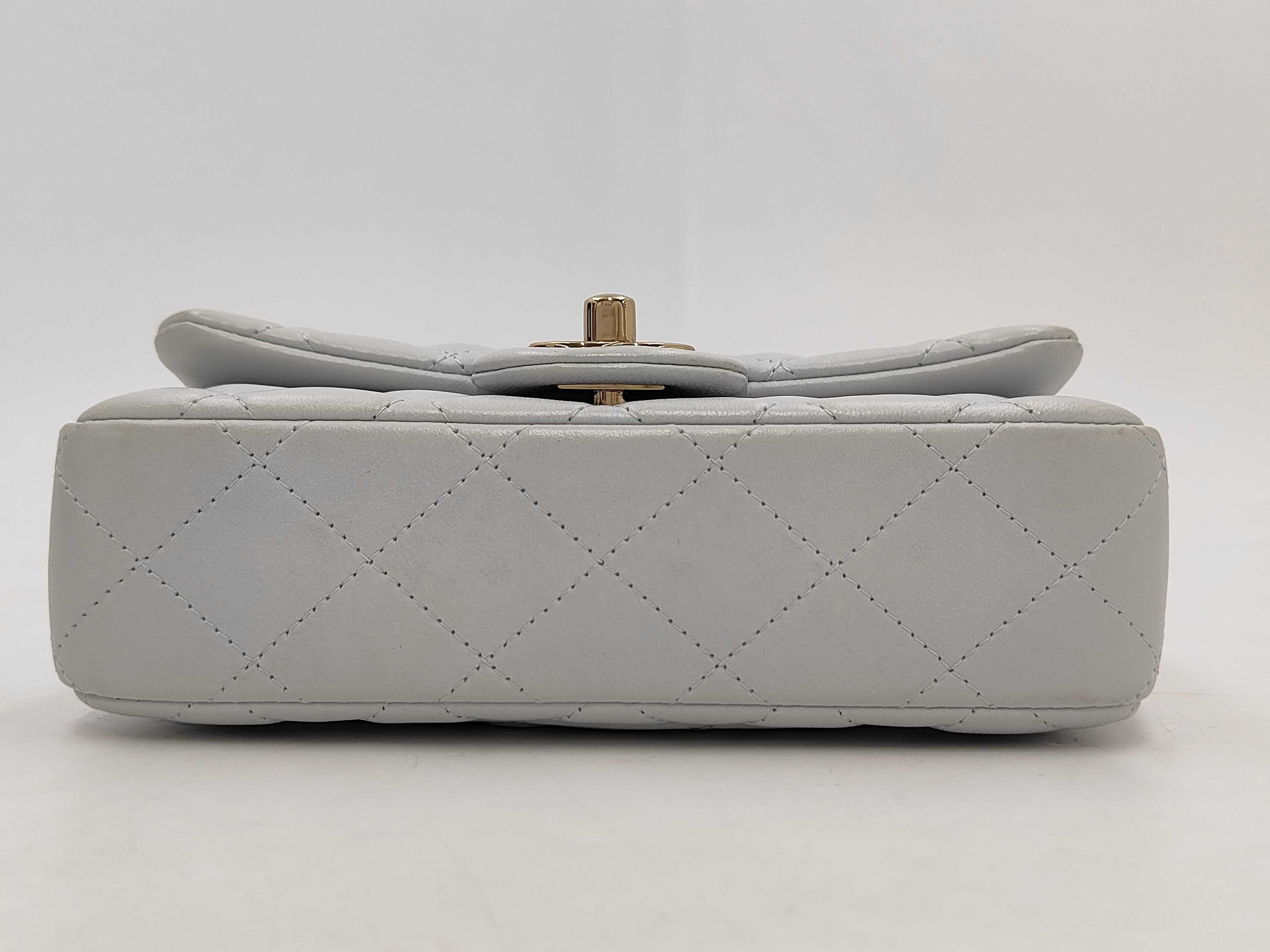 Mini Matelassé Chain Shoulder Bag with IC Plate — view 3