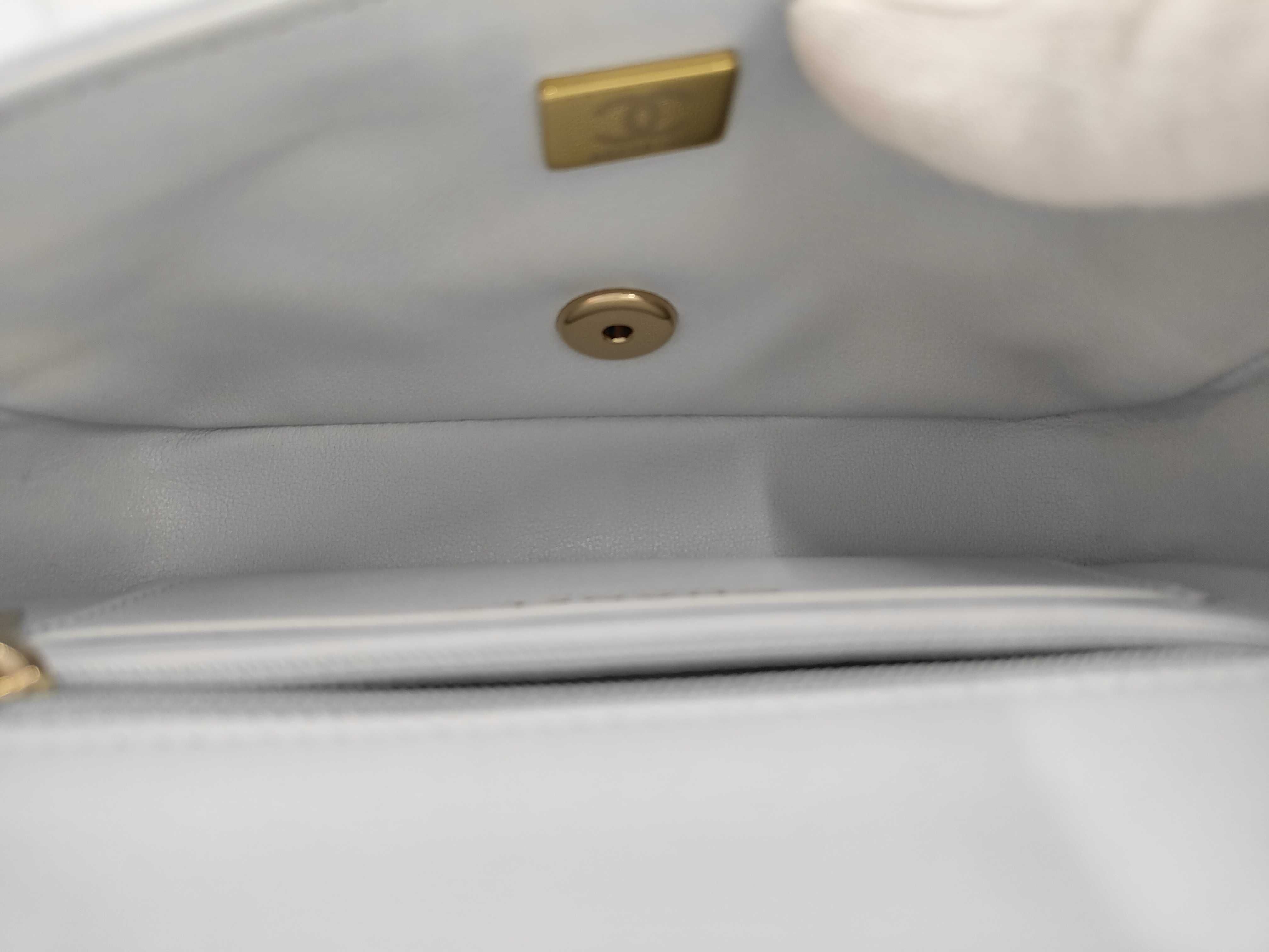 Mini Matelassé Chain Shoulder Bag with IC Plate — view 9