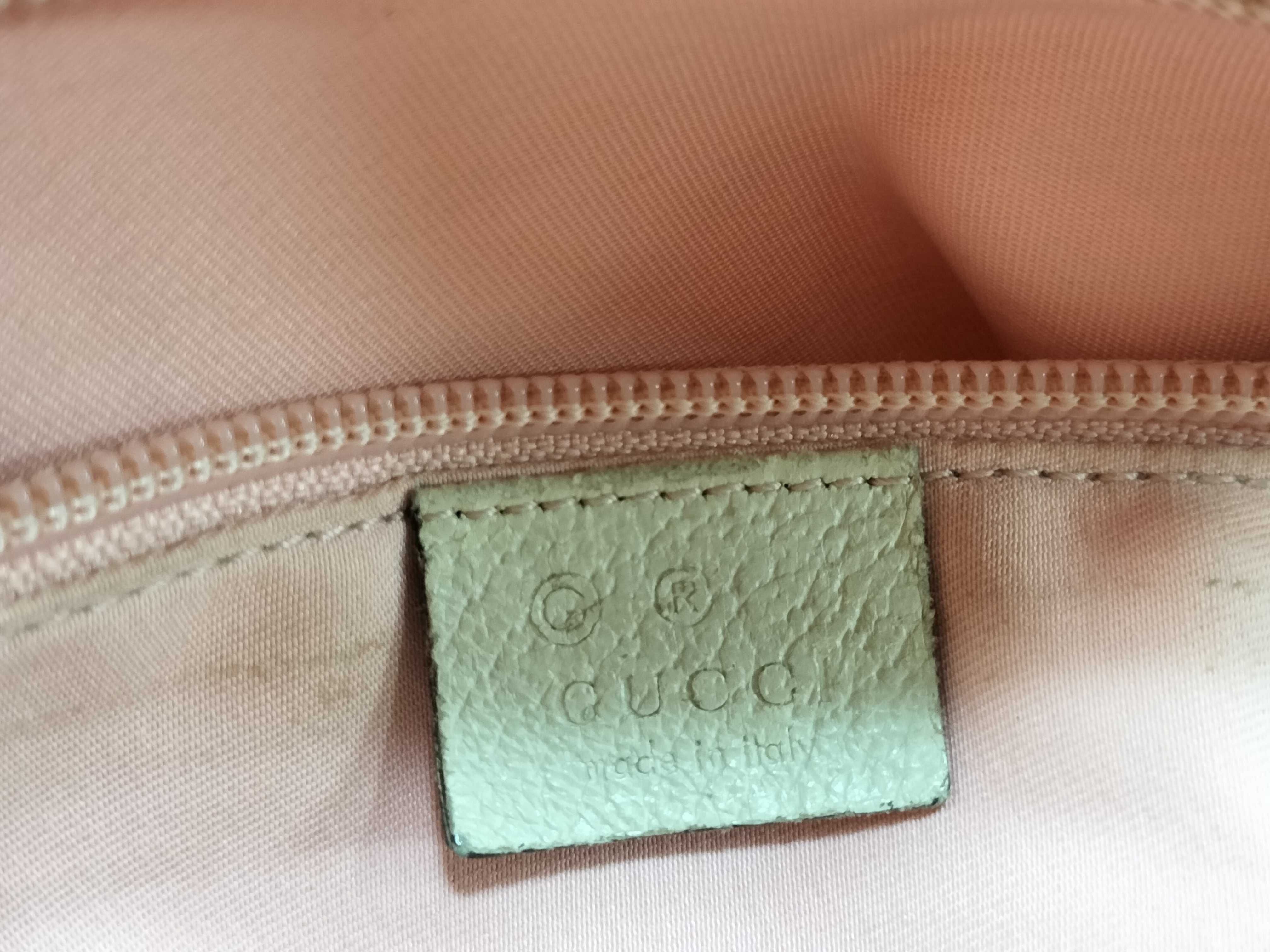 GG Canvas Tote Bag (Pink x White) — view 11
