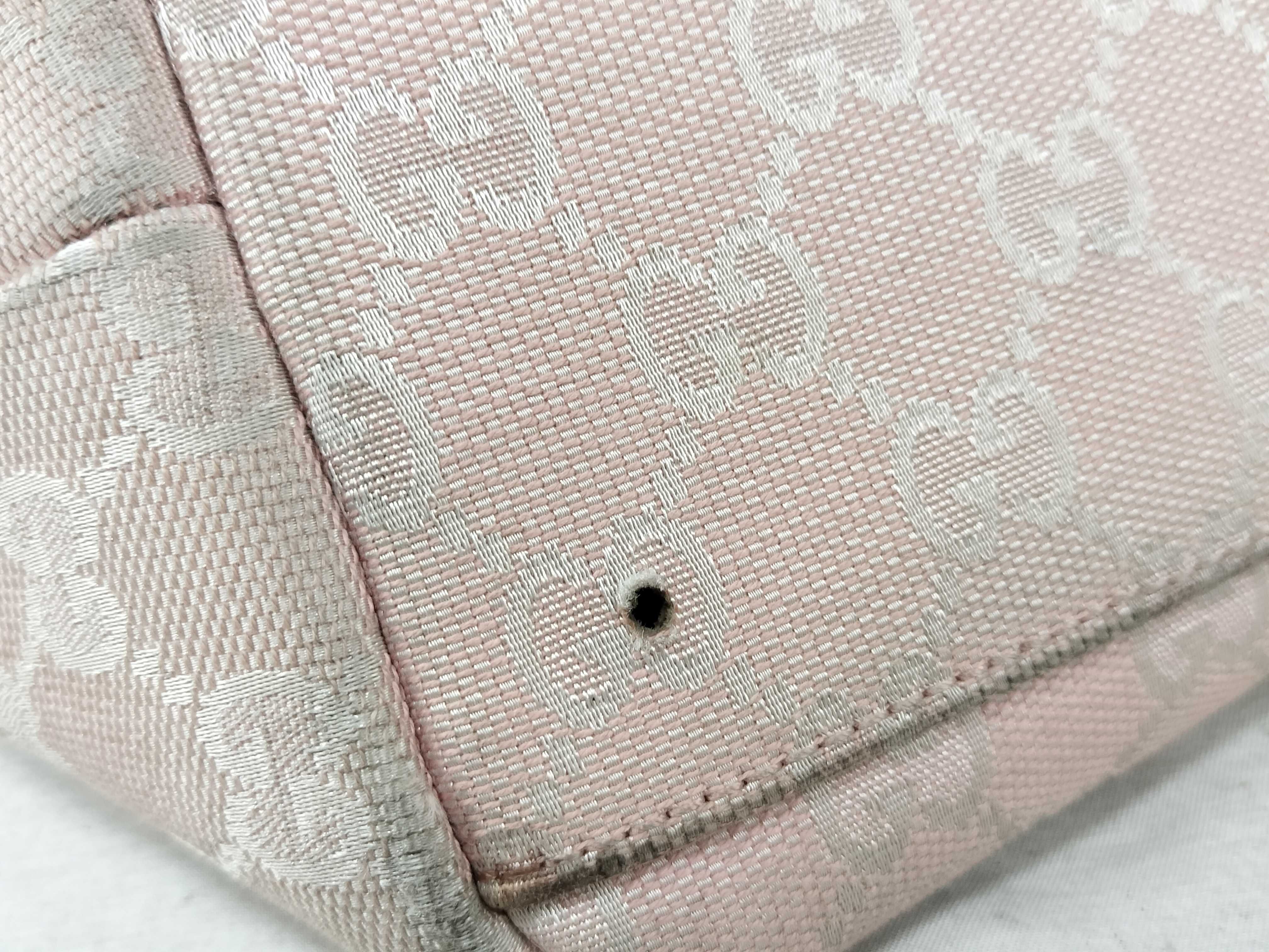 GG Canvas Tote Bag (Pink x White) — view 15